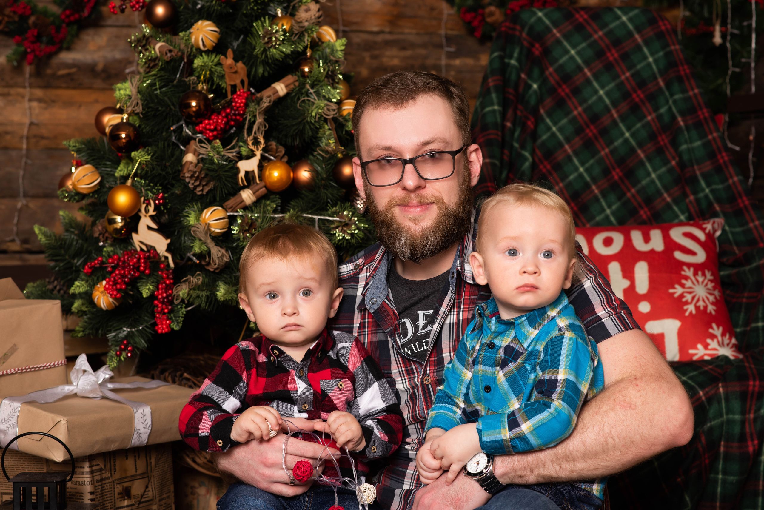 Новогодняя семейная фотосессия. Свадебный и семейный фотограф Максим Сорокин