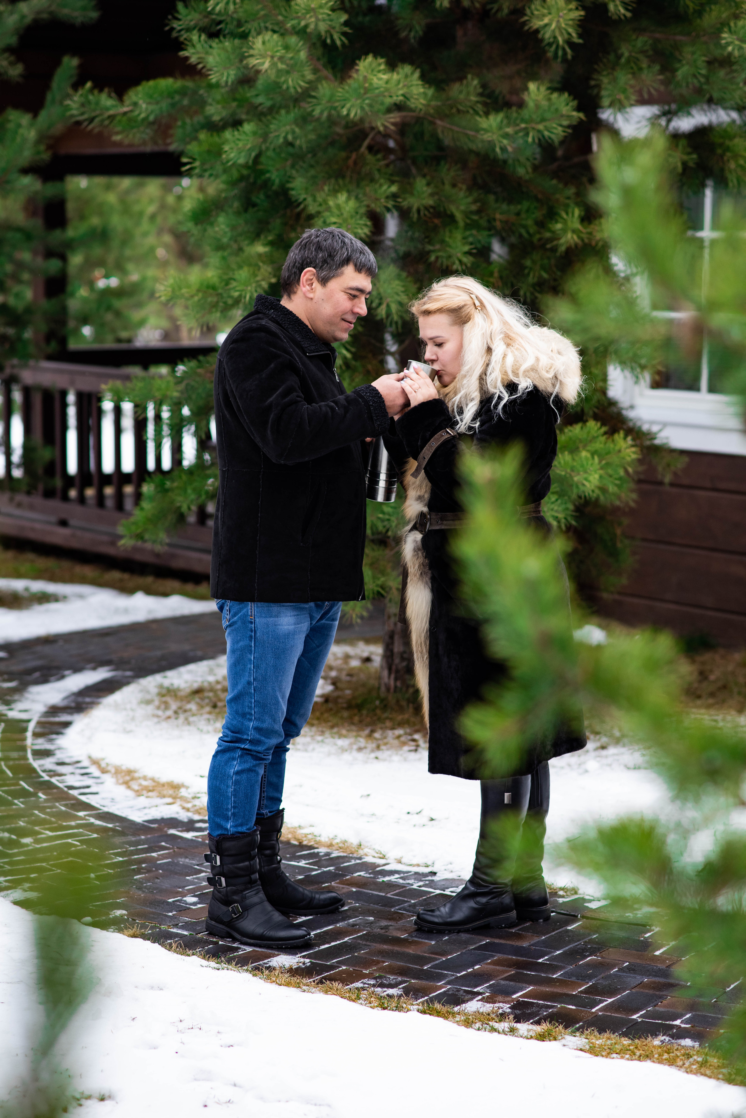 Зимняя прогулка. Свадебный и семейный фотограф Максим Сорокин