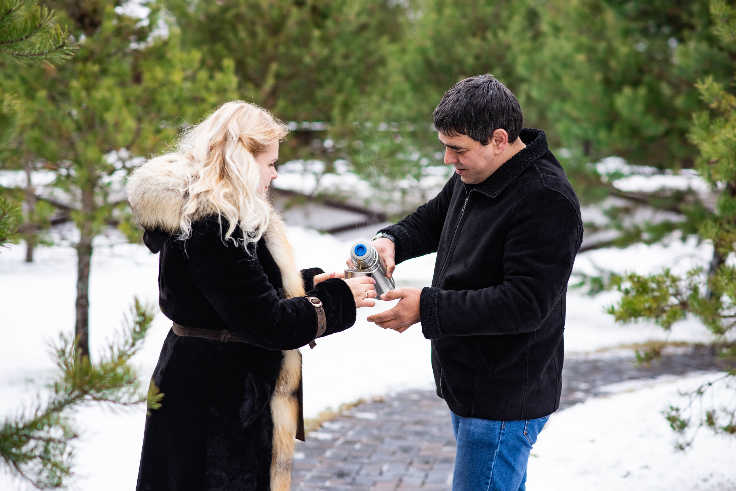 Зимняя прогулка. Свадебный и семейный фотограф Максим Сорокин