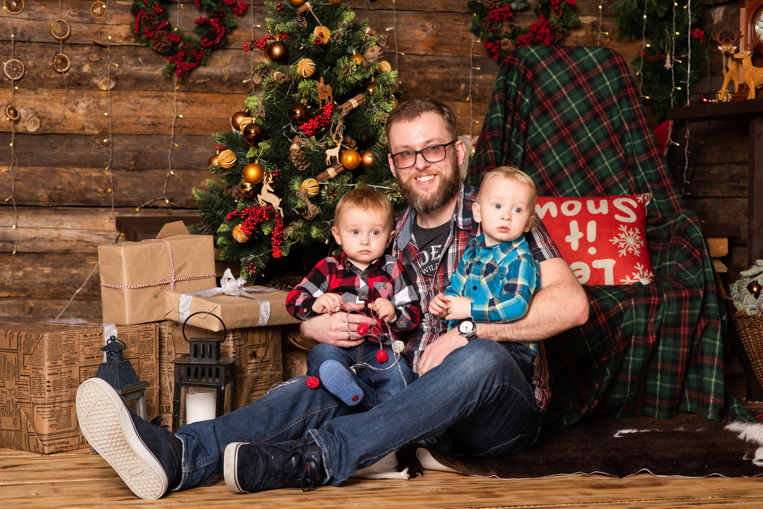 Новогодняя семейная фотосессия. Свадебный и семейный фотограф Максим Сорокин