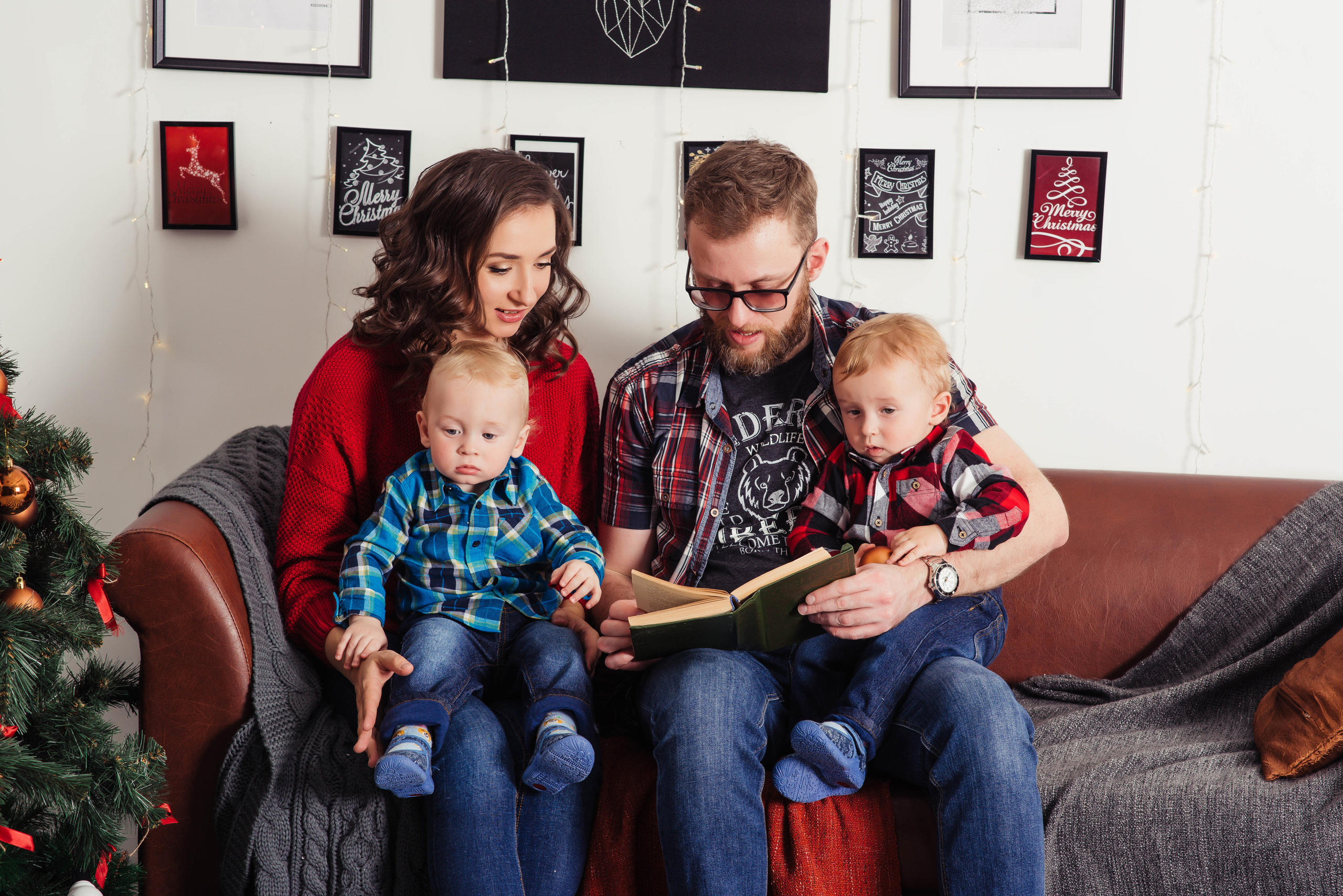 Новогодняя семейная фотосессия. Свадебный и семейный фотограф Максим Сорокин