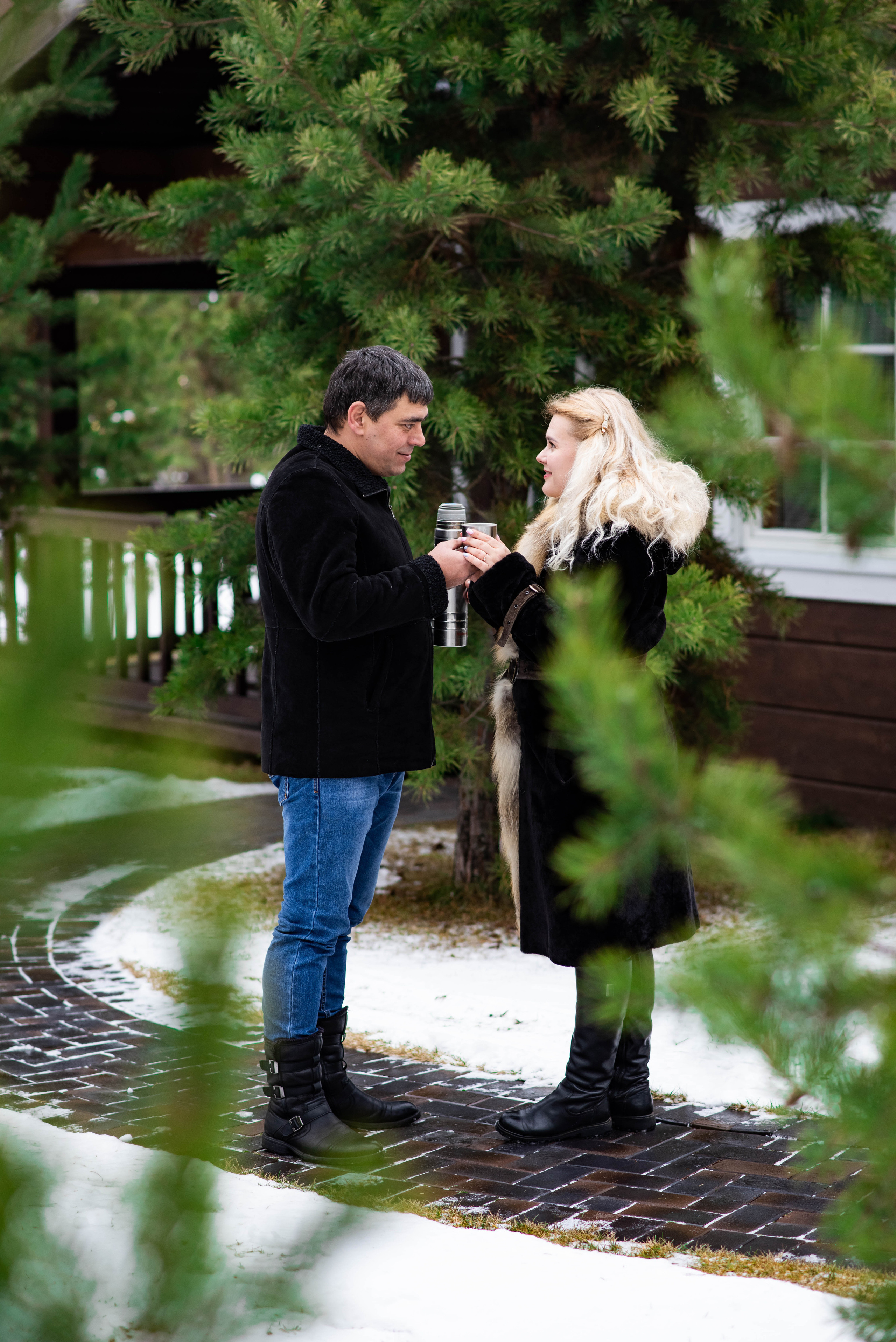 Зимняя прогулка. Свадебный и семейный фотограф Максим Сорокин