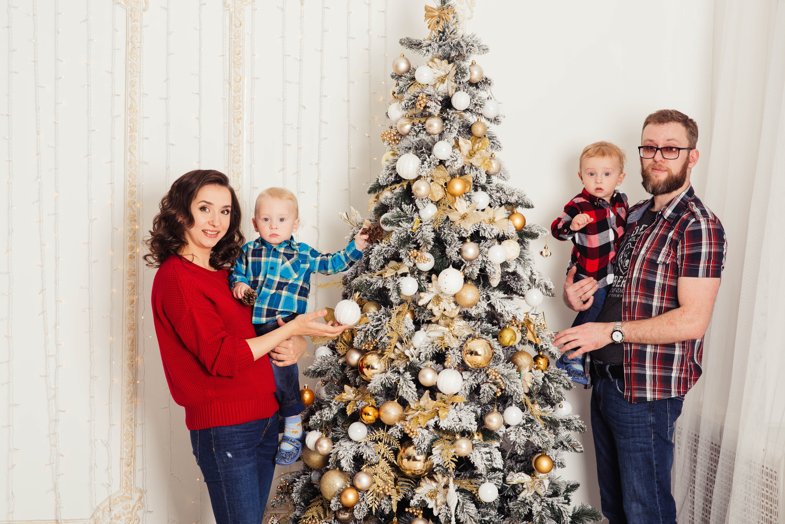 Новогодняя семейная фотосессия. Свадебный и семейный фотограф Максим Сорокин