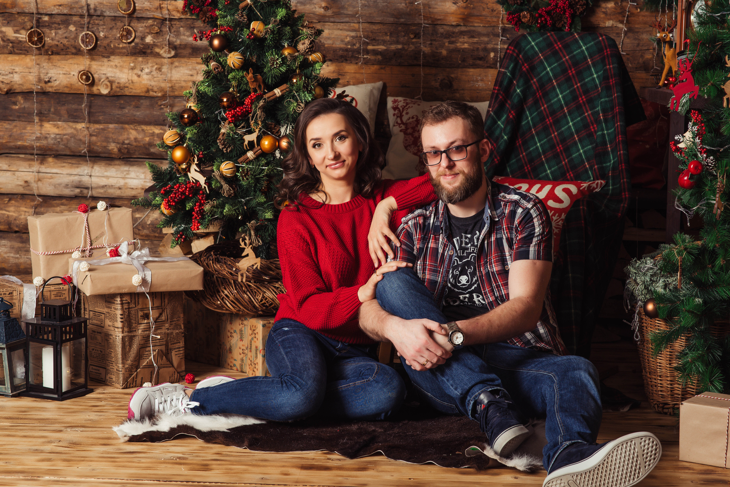 Новогодняя семейная фотосессия. Свадебный и семейный фотограф Максим Сорокин