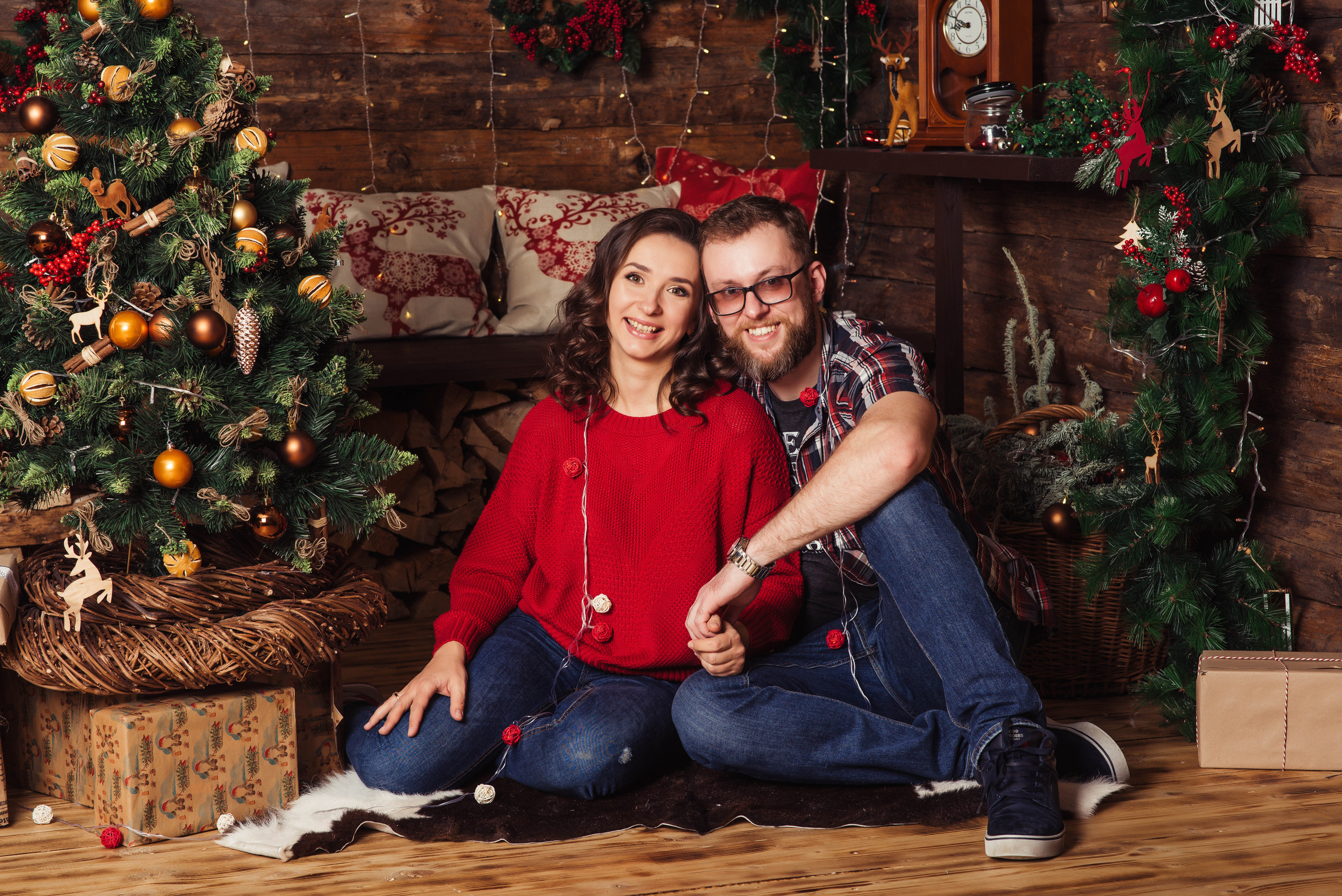 Новогодняя семейная фотосессия. Свадебный и семейный фотограф Максим Сорокин