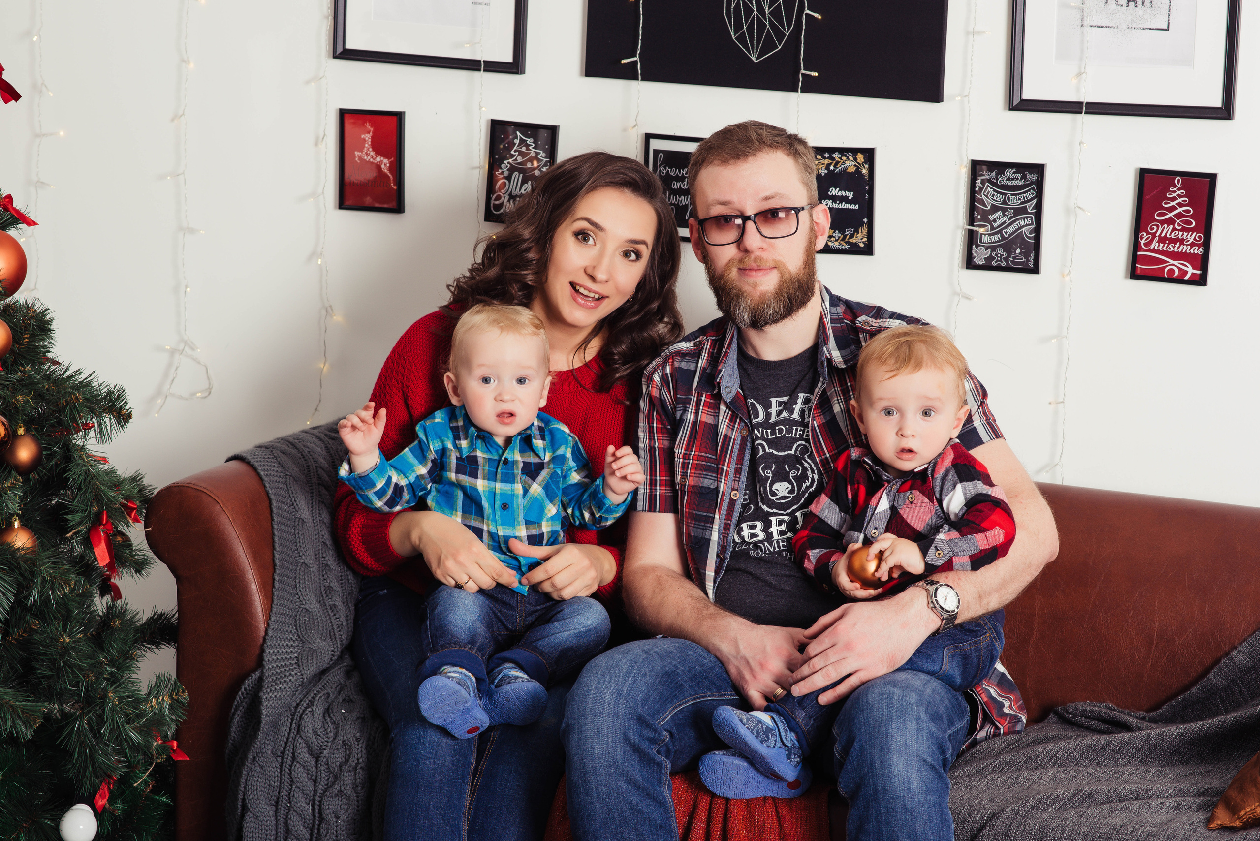 Новогодняя семейная фотосессия. Свадебный и семейный фотограф Максим Сорокин
