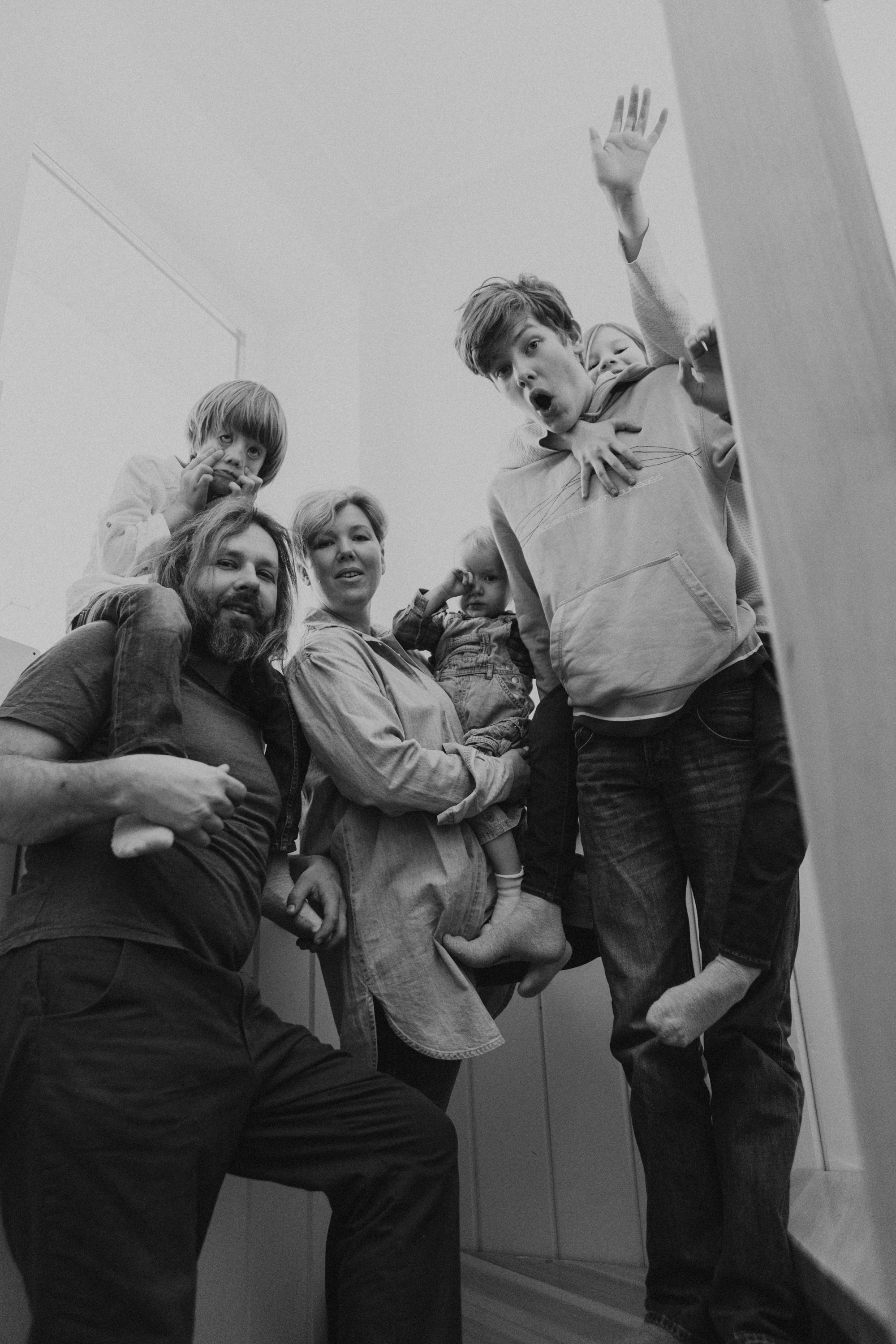 Рождественская Новогодняя Семейная Фотосессия дома. Семейный фотограф Маша Тимофеева | Москва