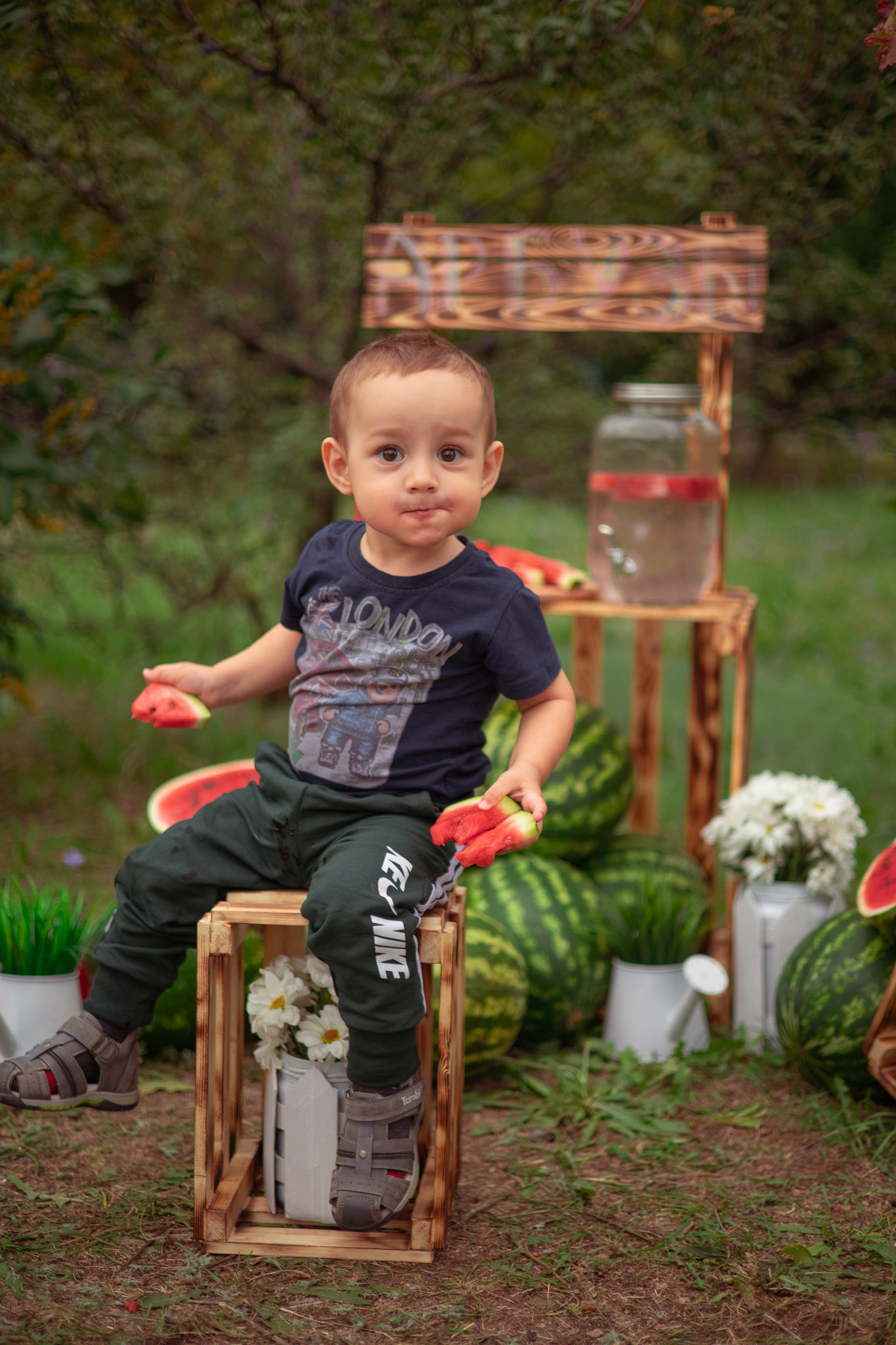 Семья арбузы. Семейный и детский фотограф в Михайловке Татьяна Лестьева