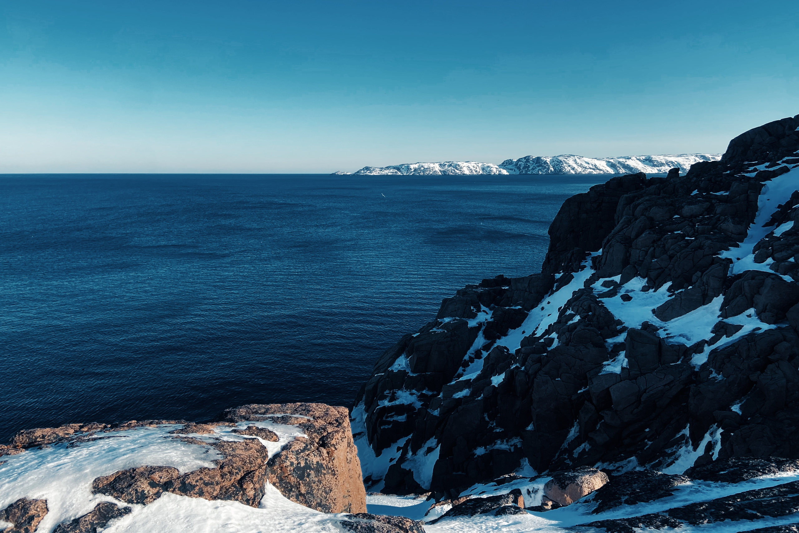 берег северного Белого моря, село Териберка