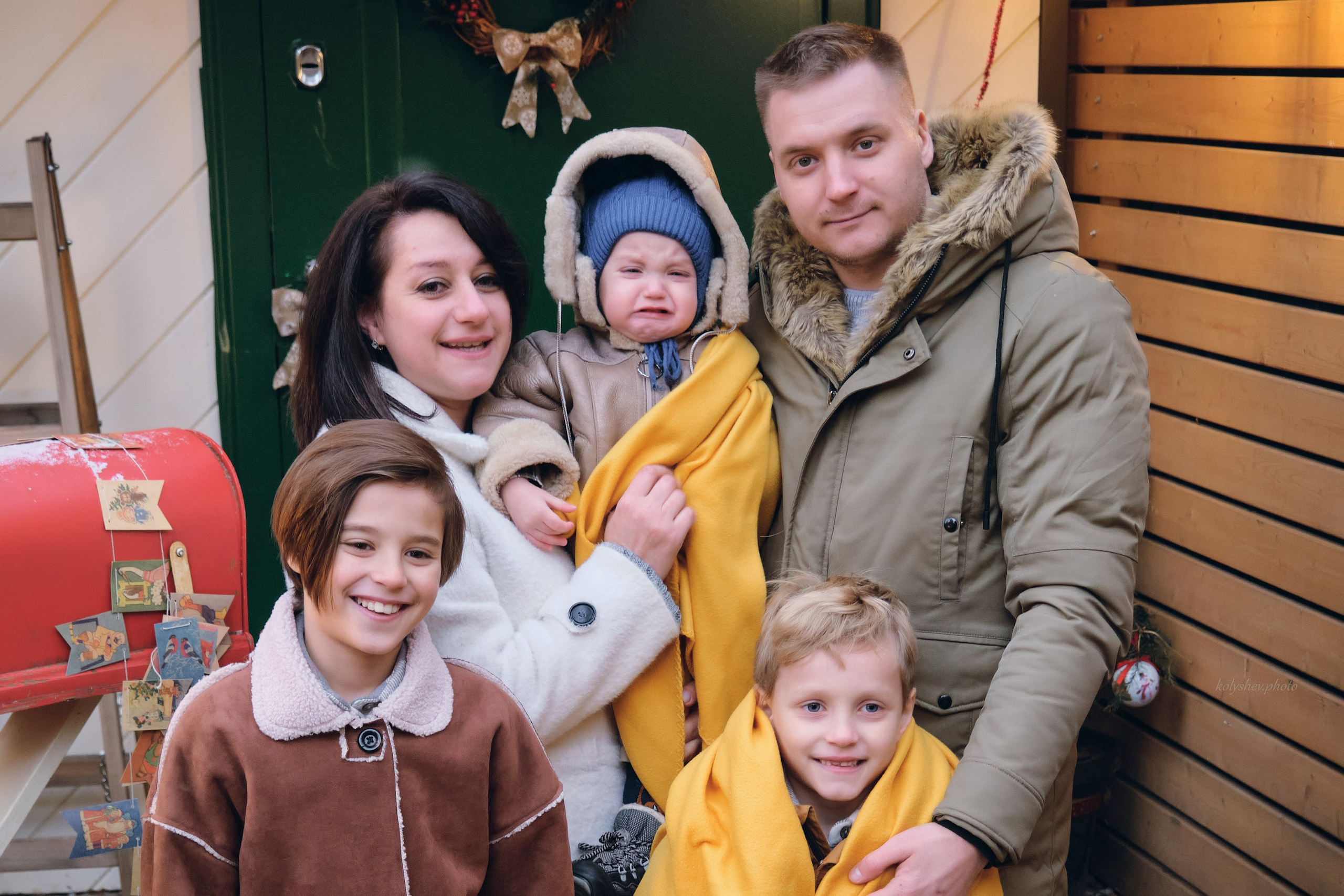 новогодняя семейная фотосессия в Раменском