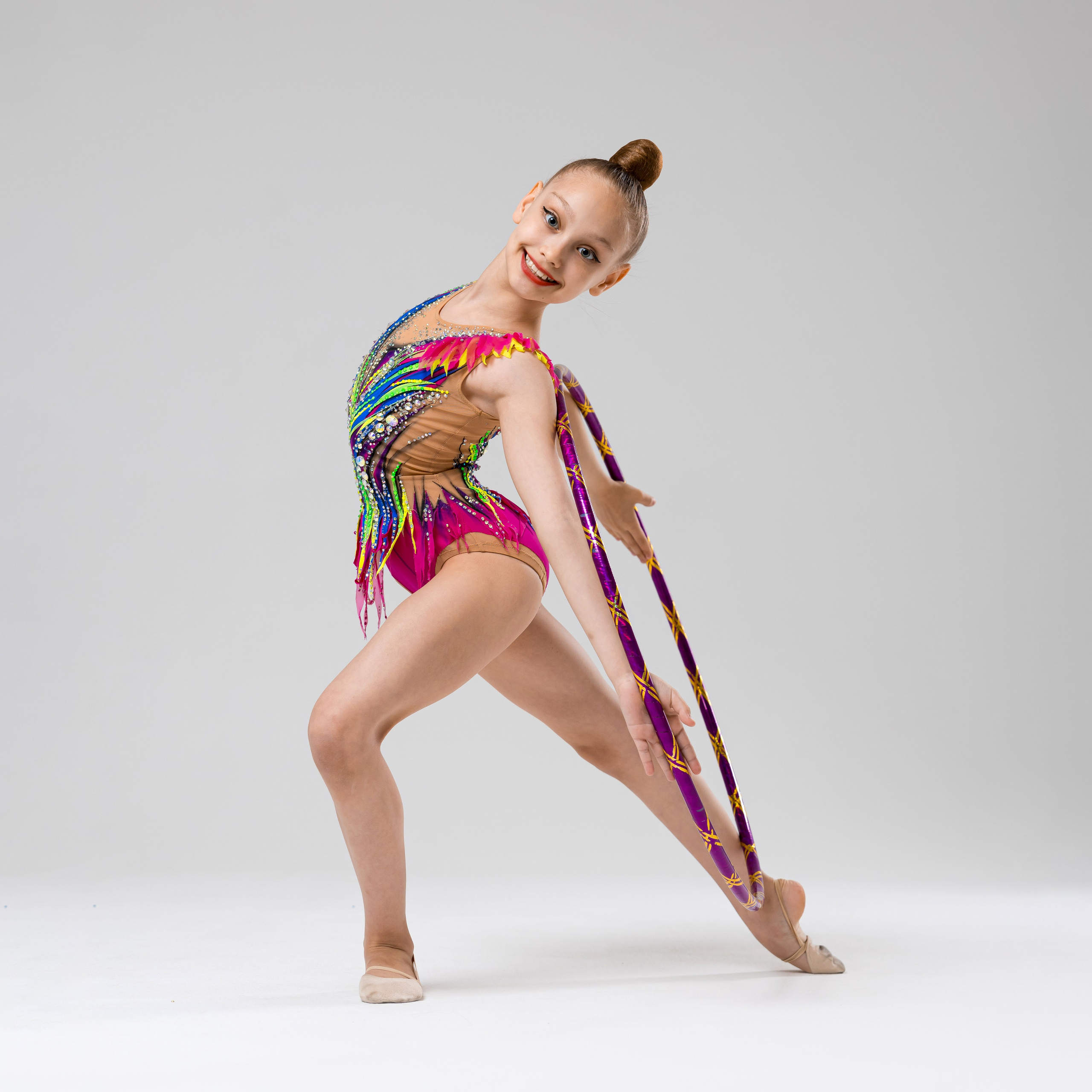 Фотосъёмка гимнасток на белой циклораме. Балетный фотограф Алина Ханько — Душа Балета