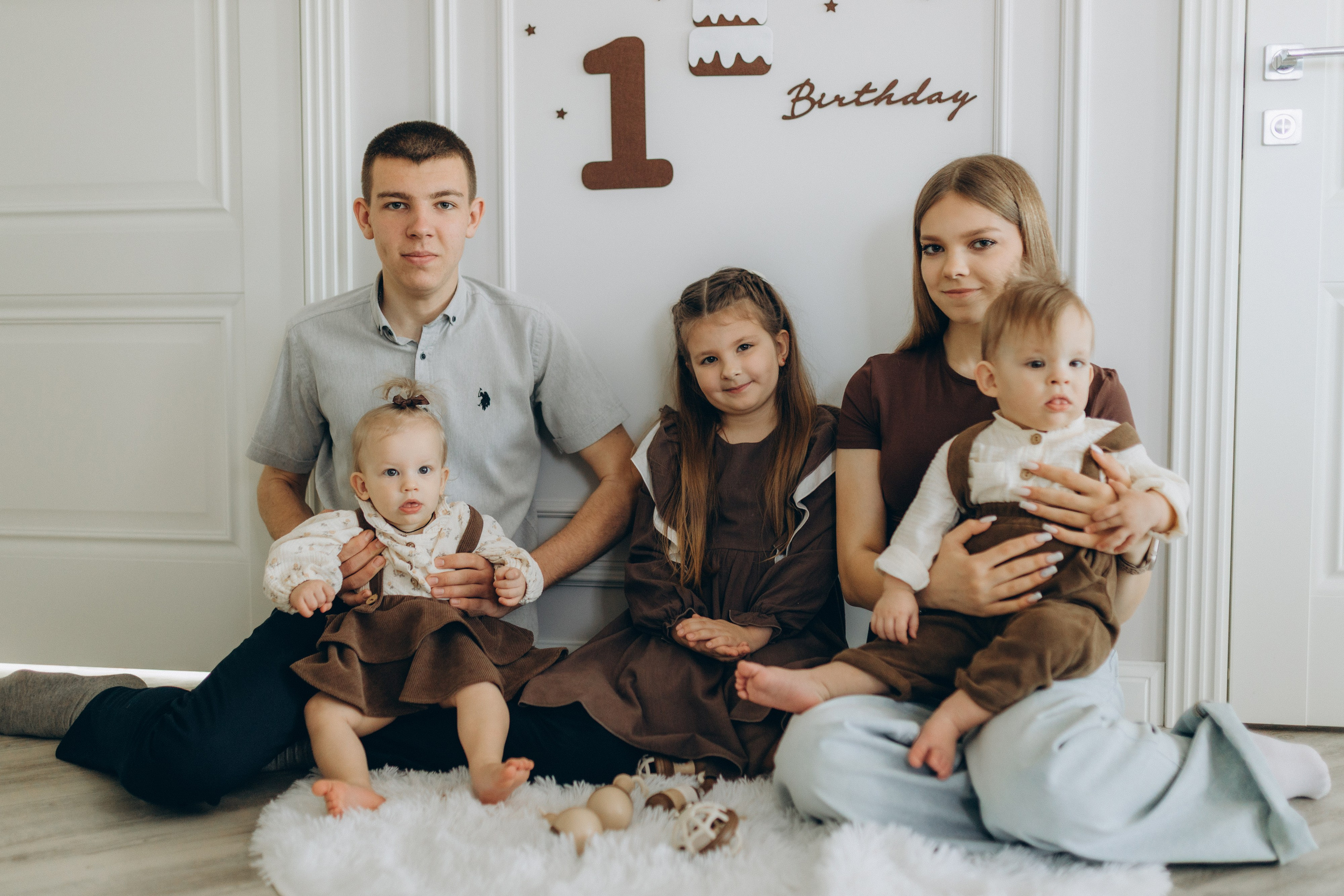 Кате и Саше 1 годик. Семейный фотограф и фотограф на роды в Ростове-на-Дону Мухина Виктория