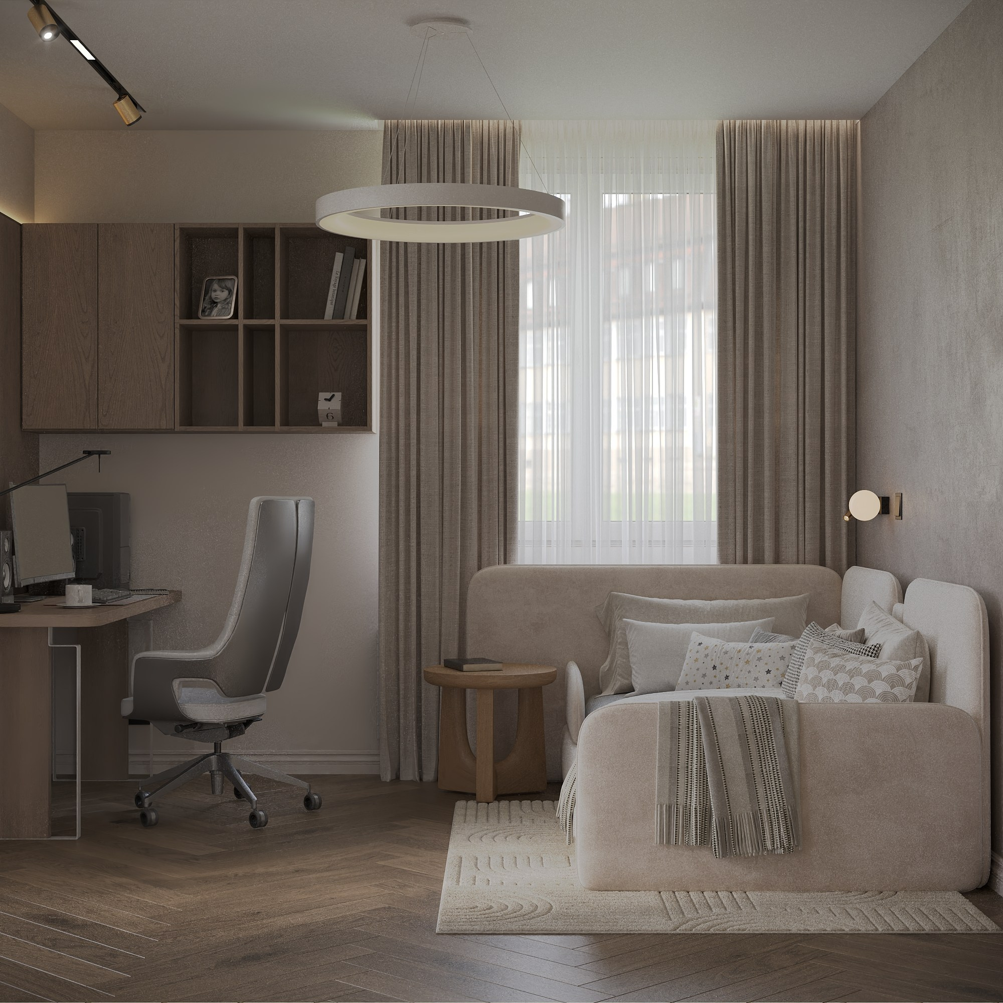 Г. Екатеренбург, ЖК Северное сияние 98 м². БК студия дизайна интерьера