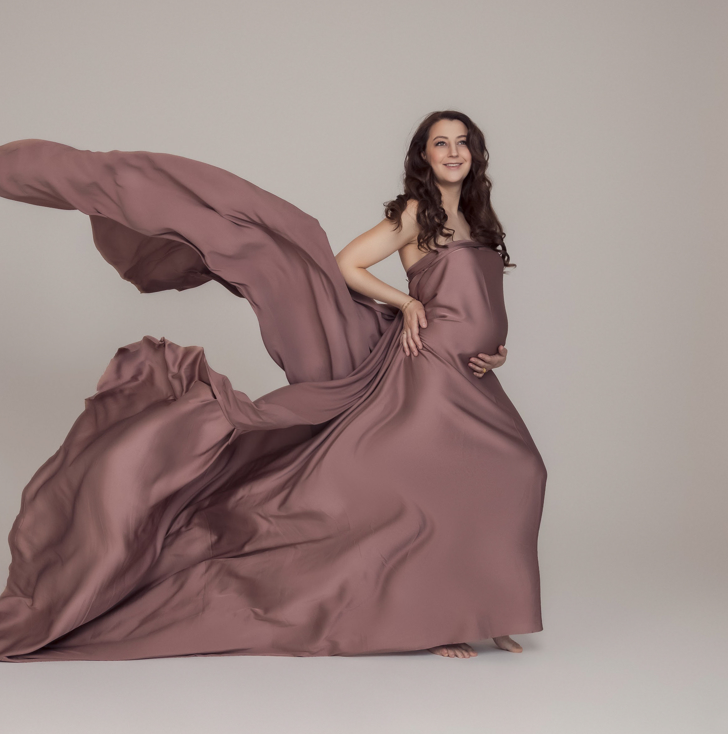 В летящих тканях. Колесникова Татьяна. Фотограф новорожденных Щёлково, Москва, Королев