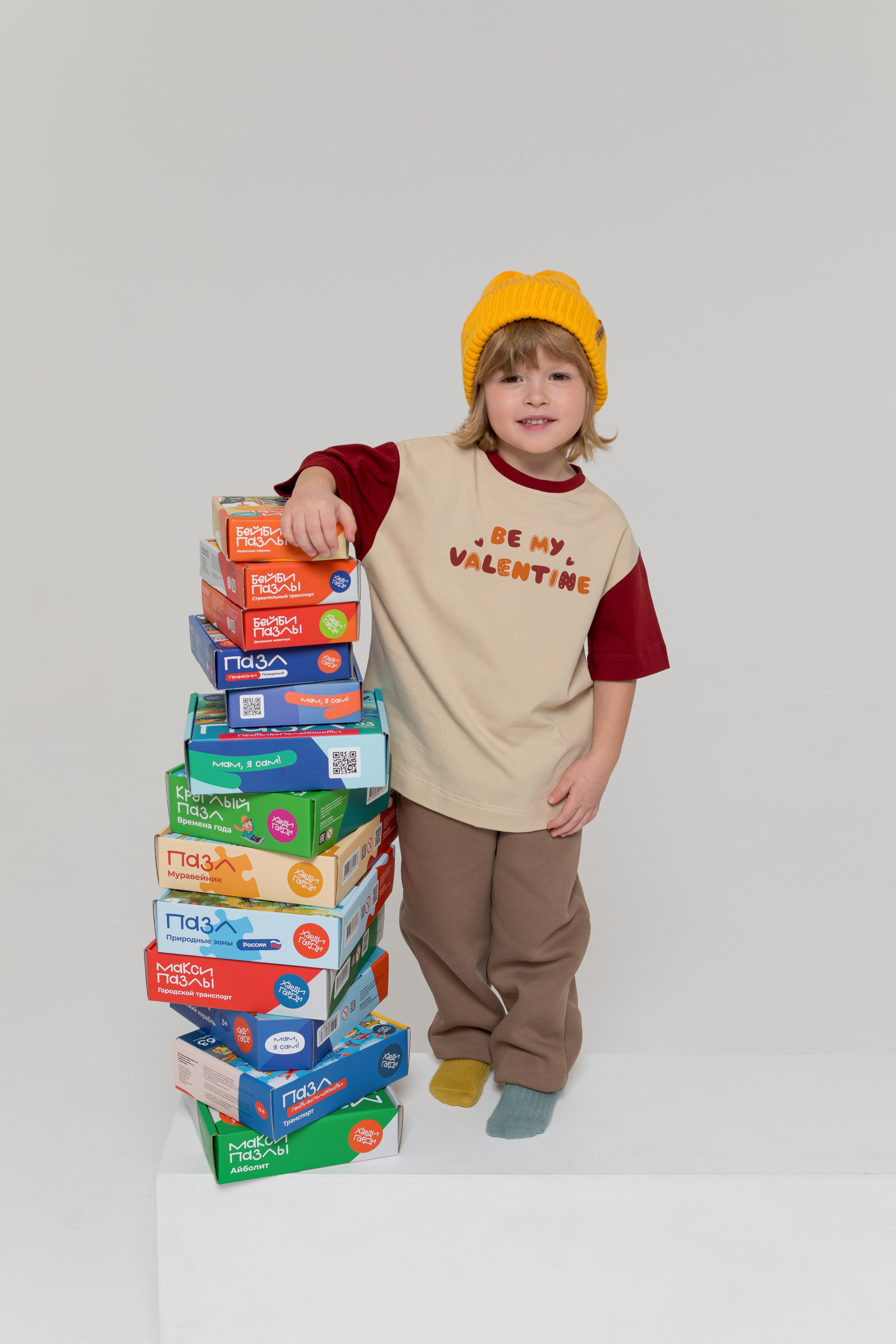 Имиджевая и каталожная съёмка для бренда детских пазлов. Детский и контент фотограф Надя Волкова Санкт-Петербург