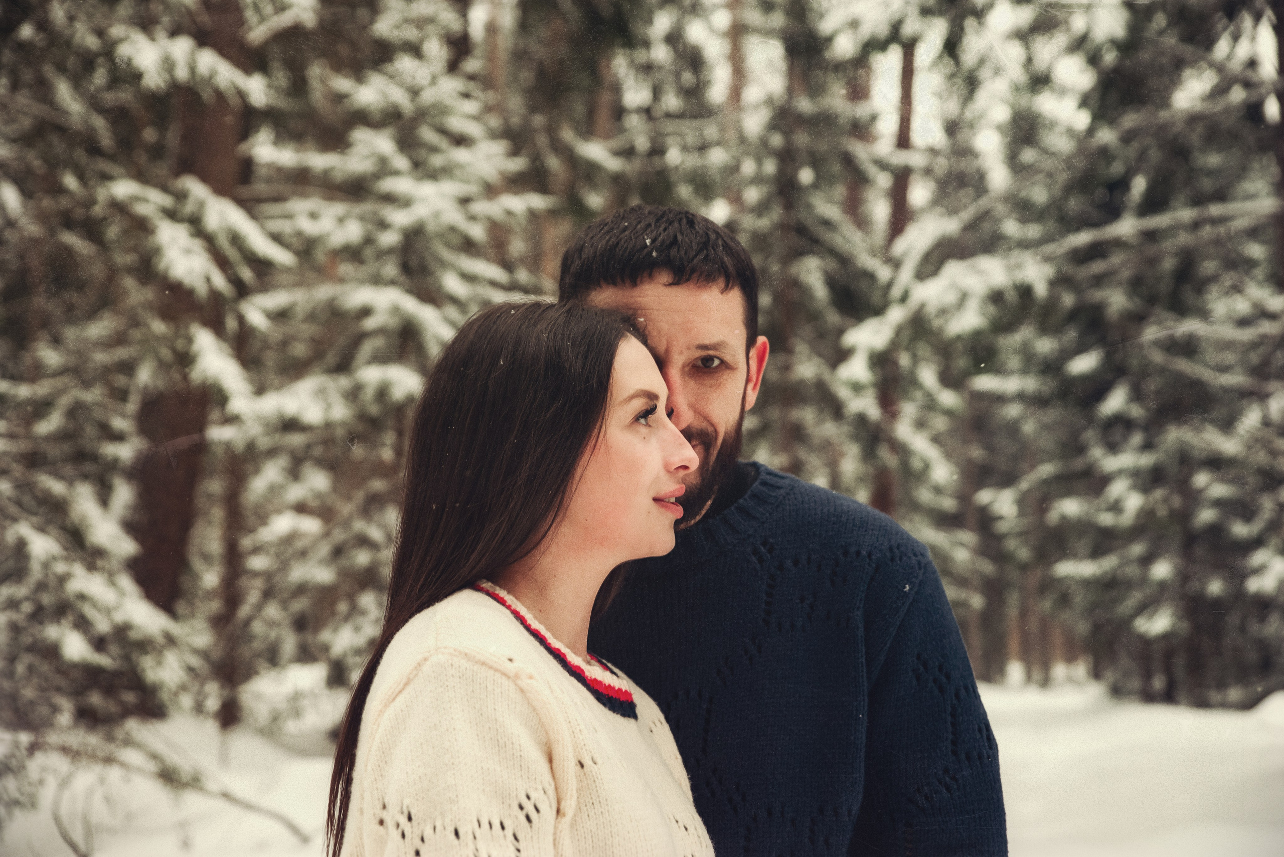 В зимнем лесу. Фотограф Крещение Венчание Москва