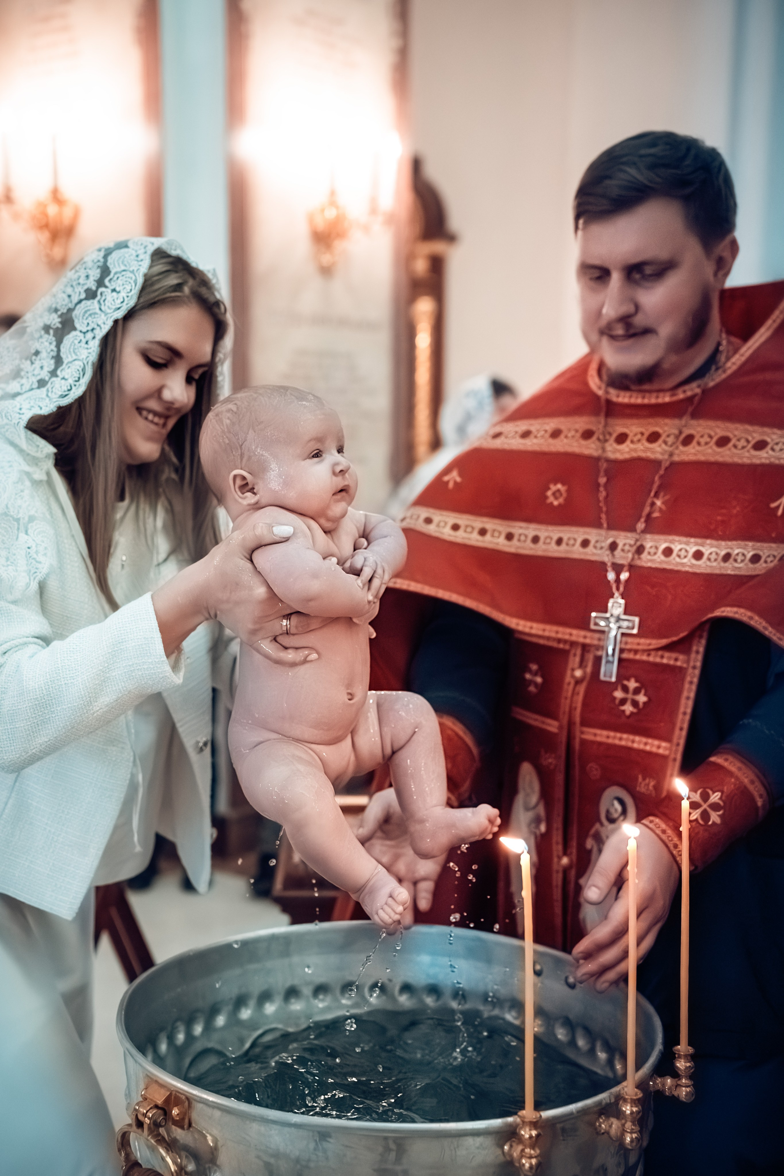 Крещение Александра и Варвары