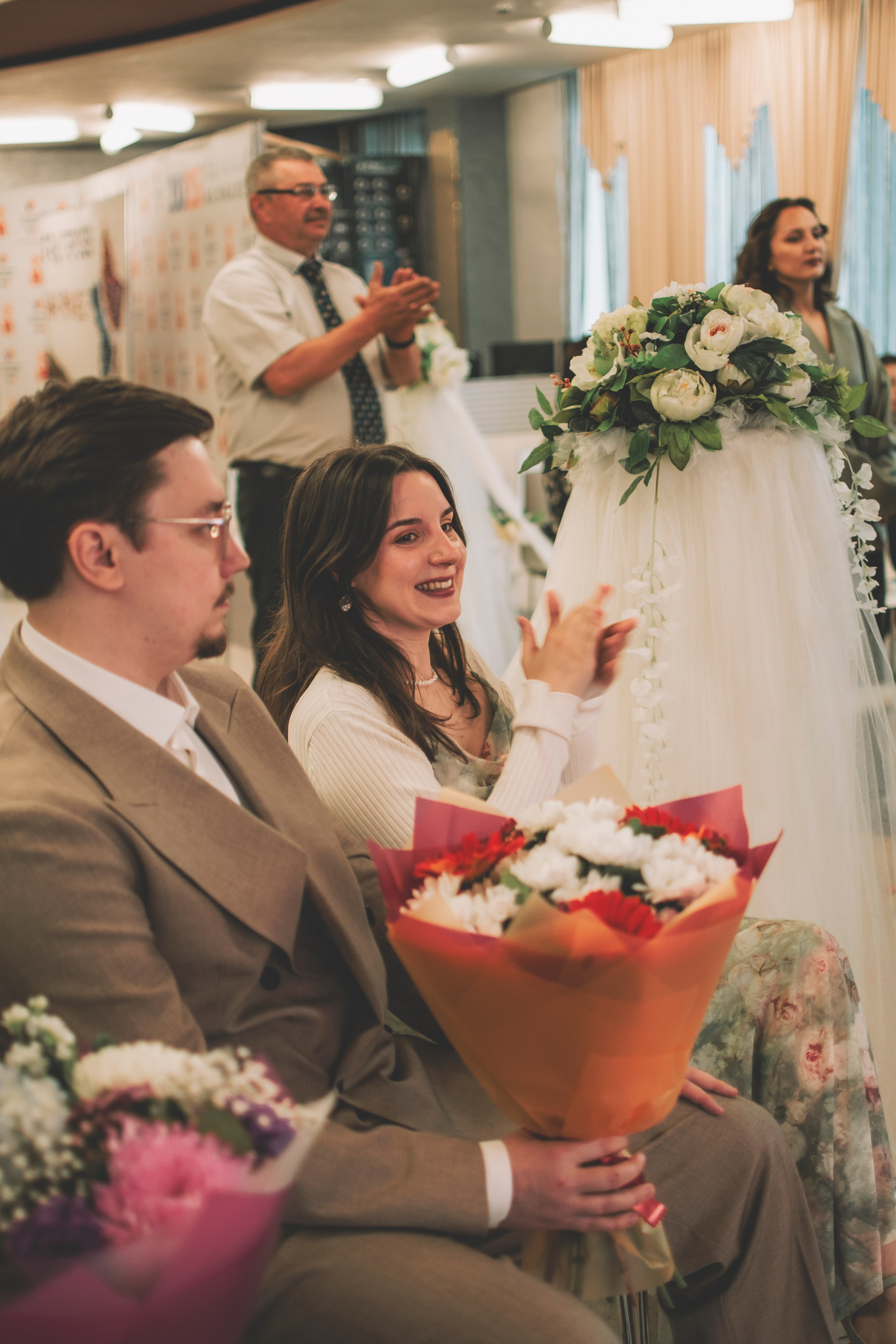 Альберт и Анастасия (Студийная фотосессия, роспись в ДК Нефтяник + фотосессия с гостями). Семейный и свадебный фотограф Губкинский и Ставрополь