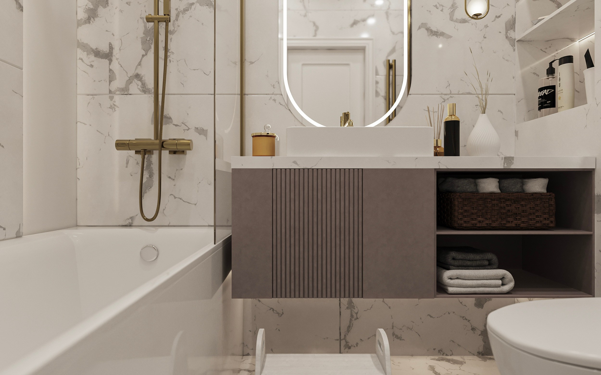 ЖК Державина, 50. Площадь 61 кв. м. Дизайнер интерьера в Новосибирске_Елена Сергеева