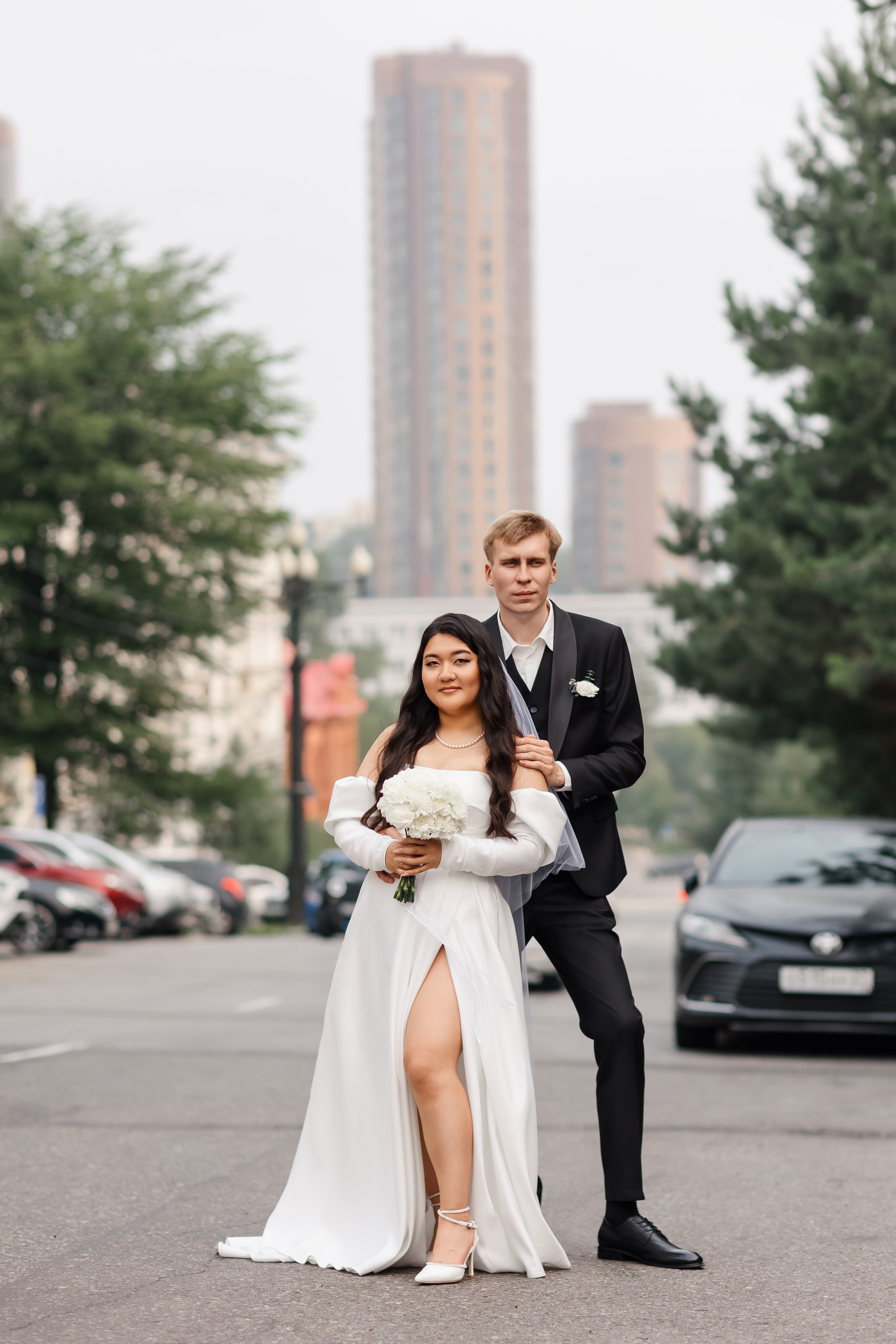Андрей и Анна. Интурист. Комсомольская площадь. Свадебный фотограф в Хабаровске