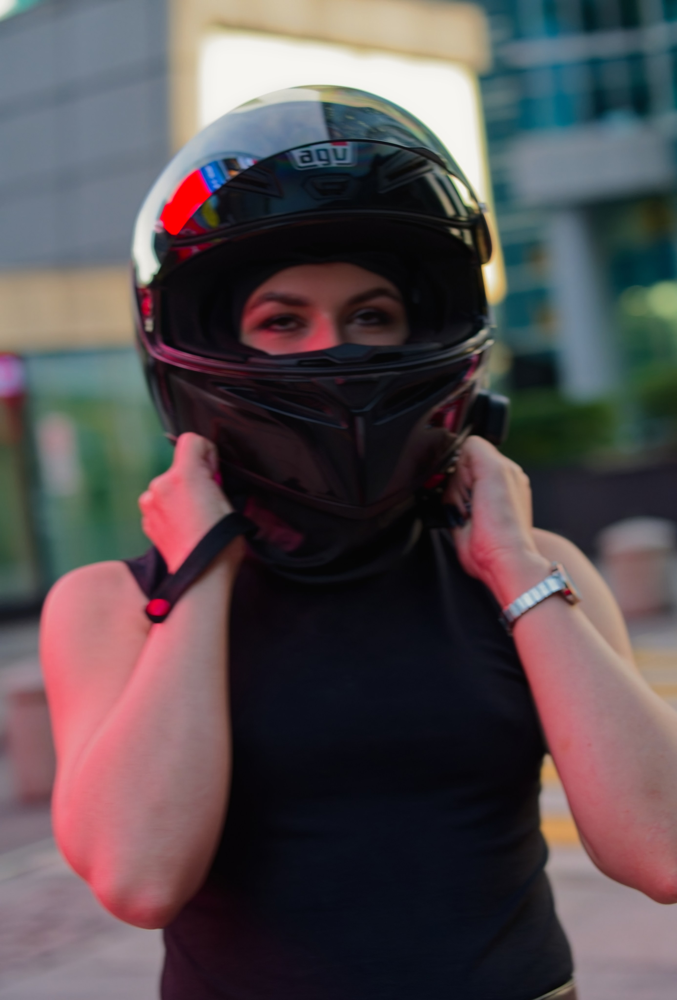 Анастасия. Мотоцикл. Фотограф Денис Шемет