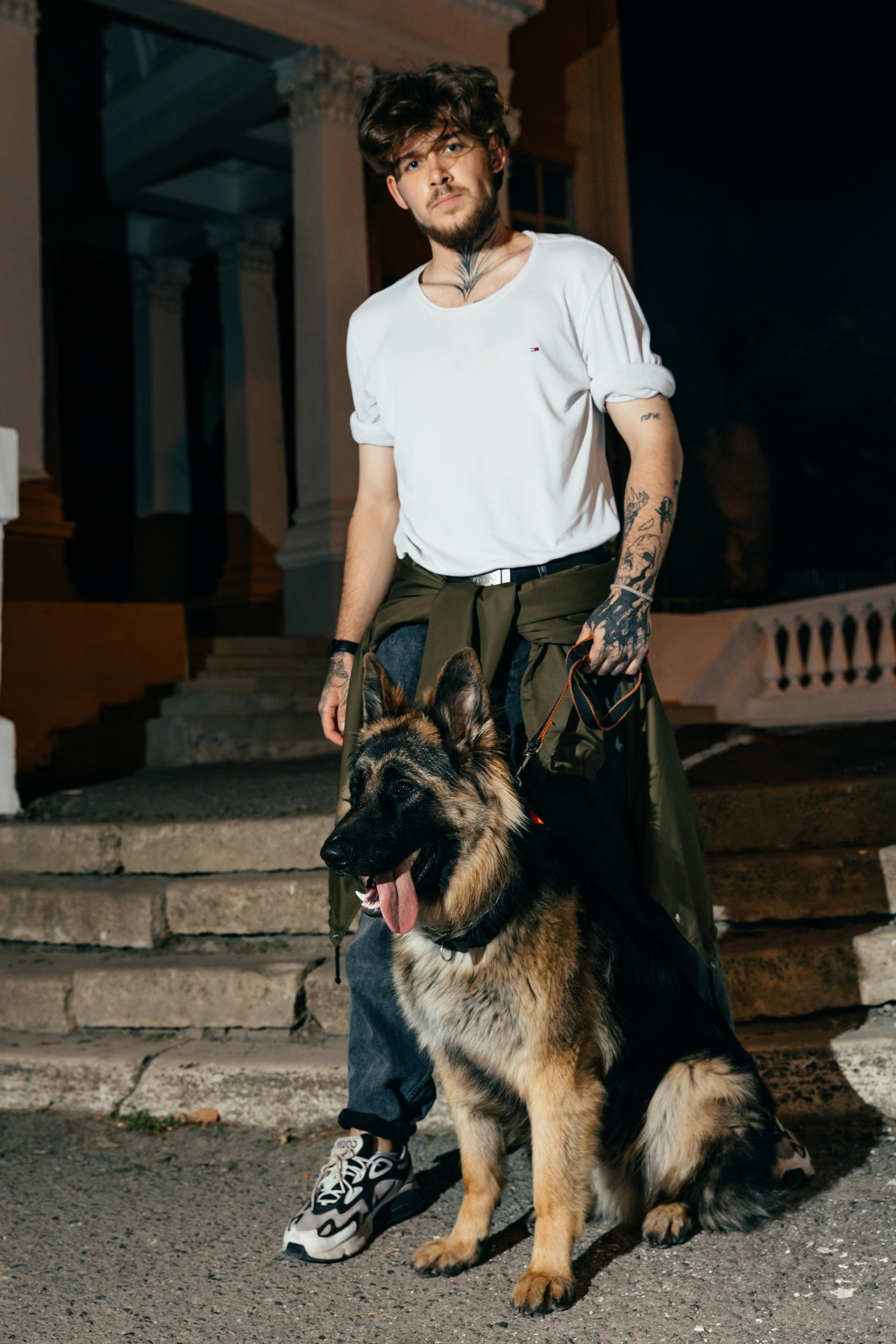 Никита и его верный друг Грэй. Omar Shapiev