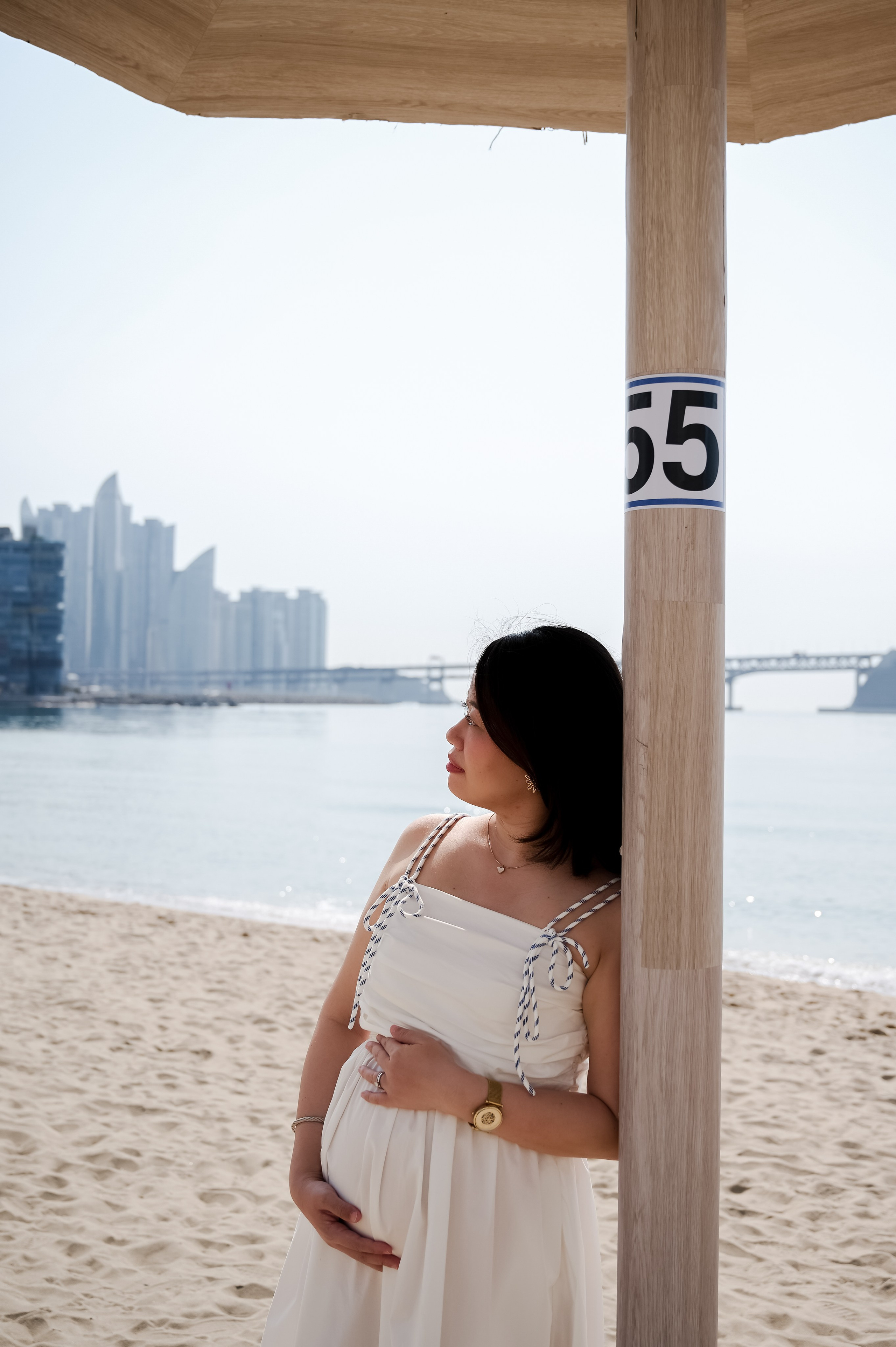 Maternity photoshoot at Gwangalli in Busan. Busan photographer | Фотограф Пусан