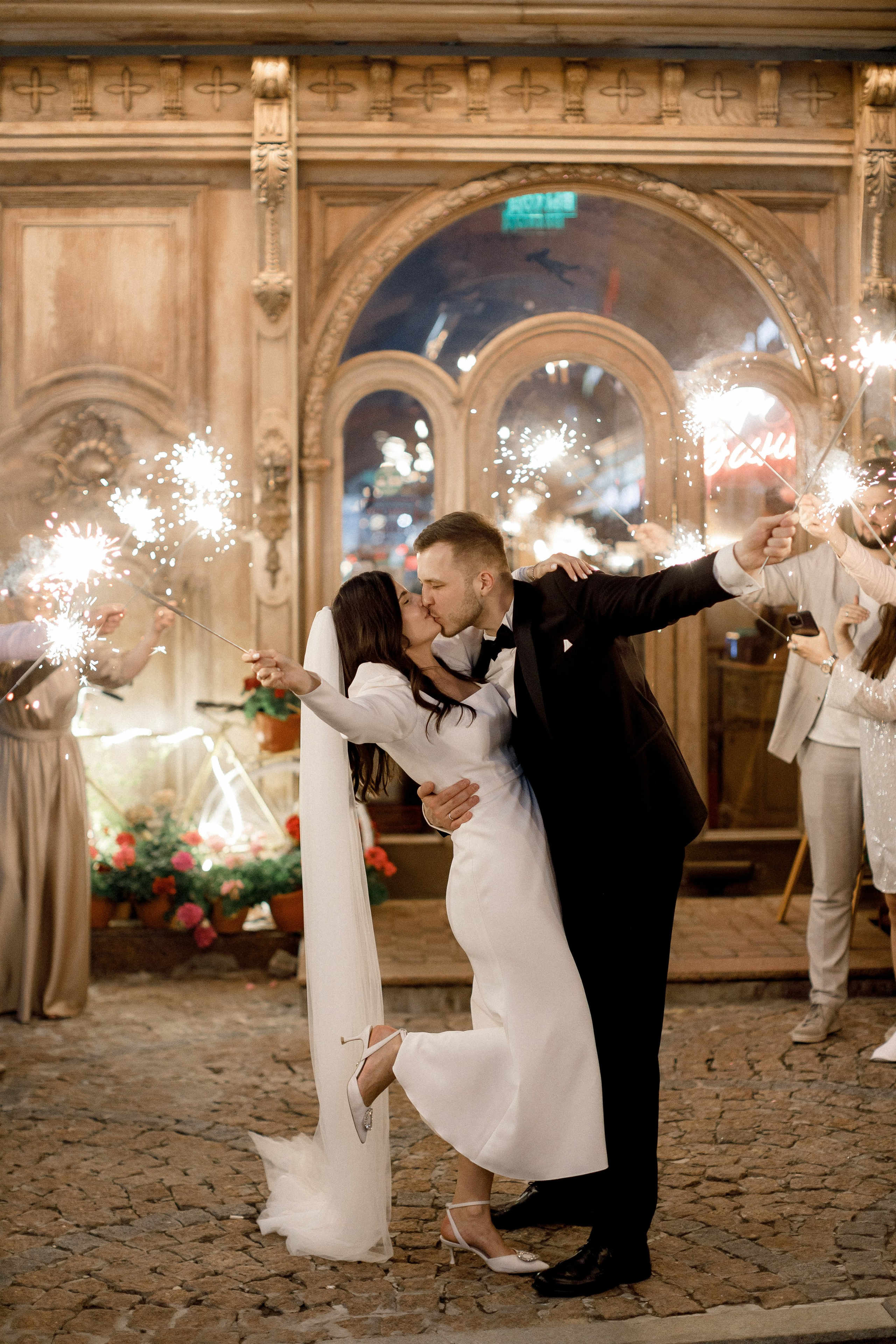 Свадебный ужин в Ресторане Michel на Красной Пресне. Свадебный фотограф в Москве и Санкт-Петербурге Денис Ходюков