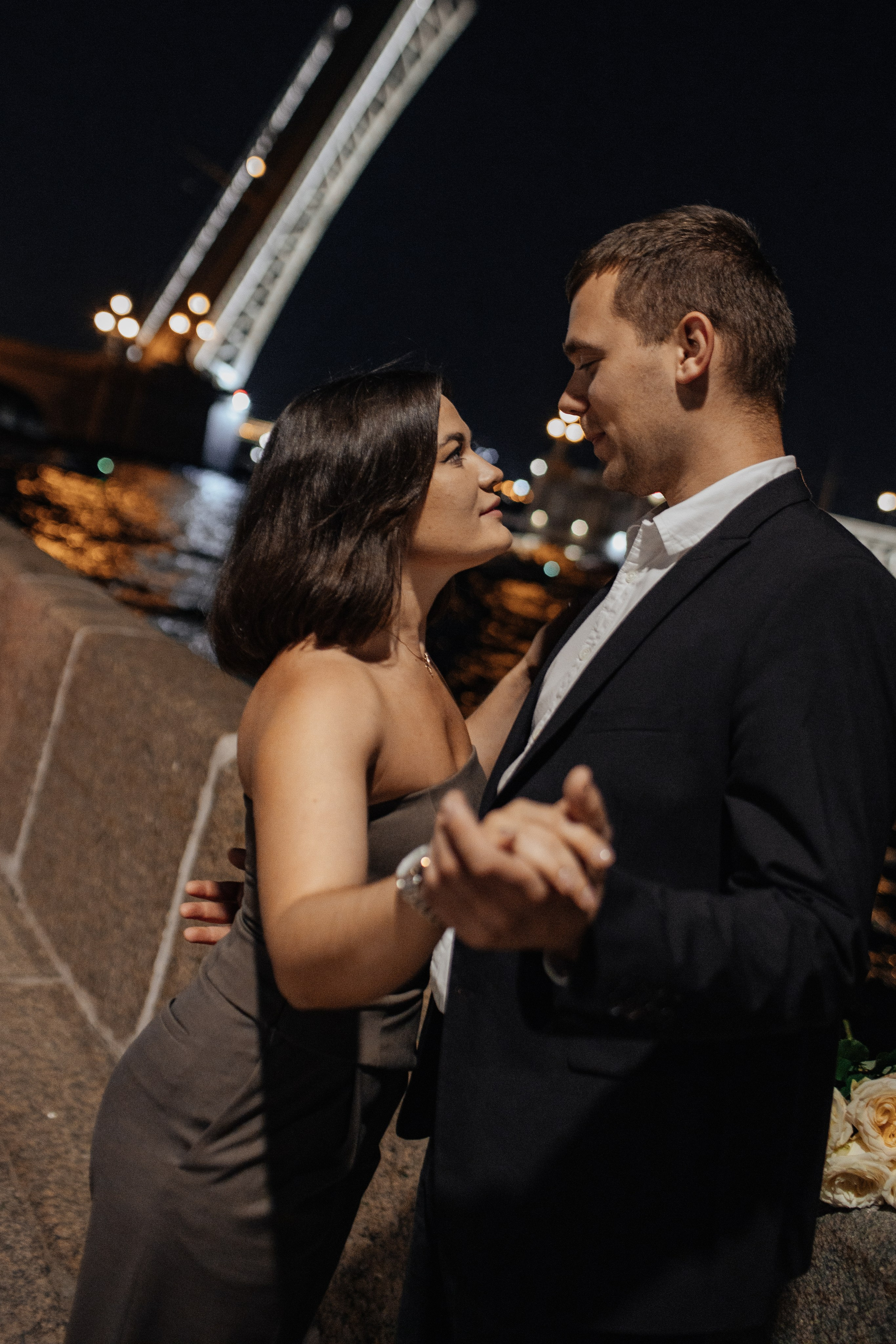 At night. Свадебный фотограф СПБ. Дарья