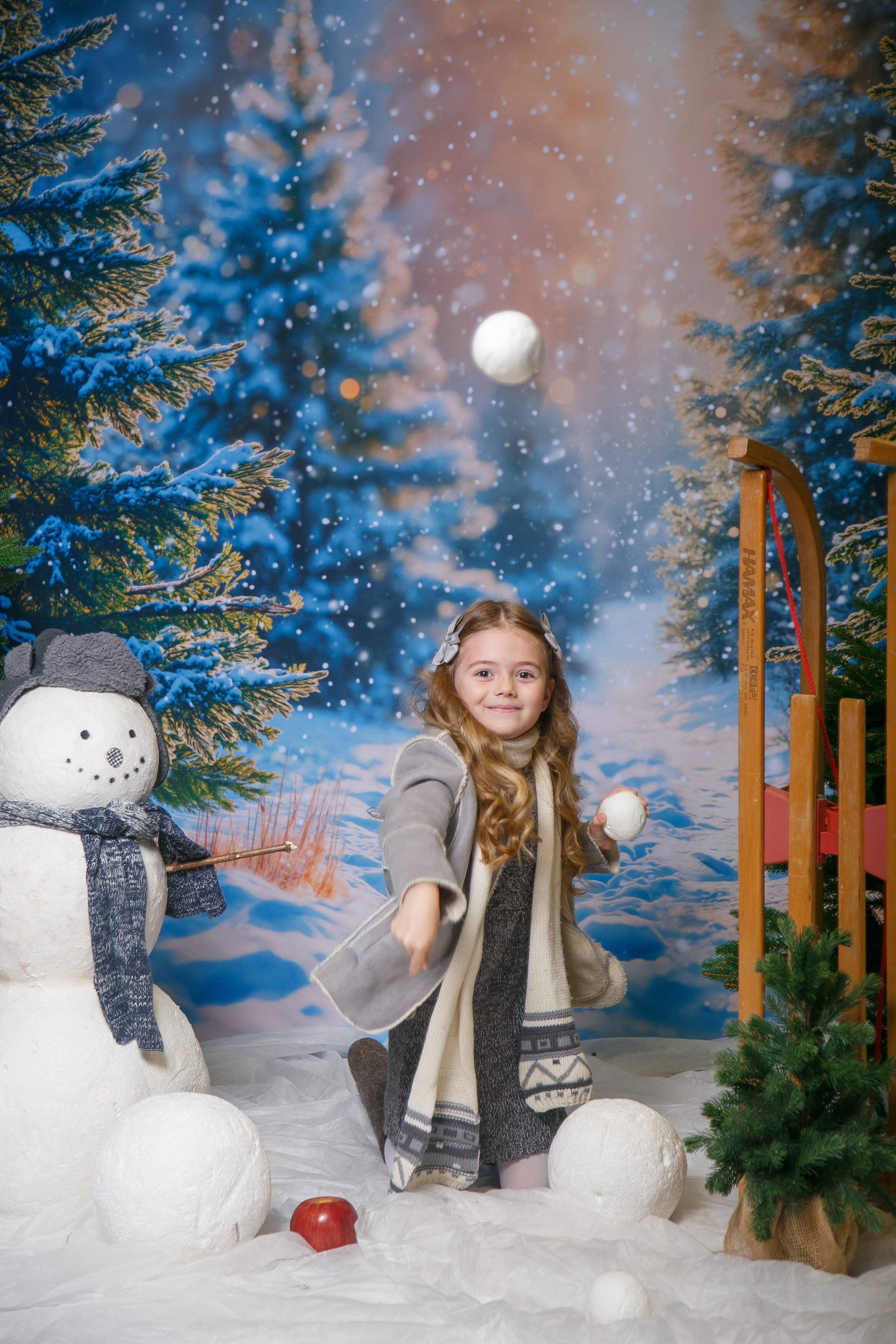 Зимний лес. Детская фотостудия Москва