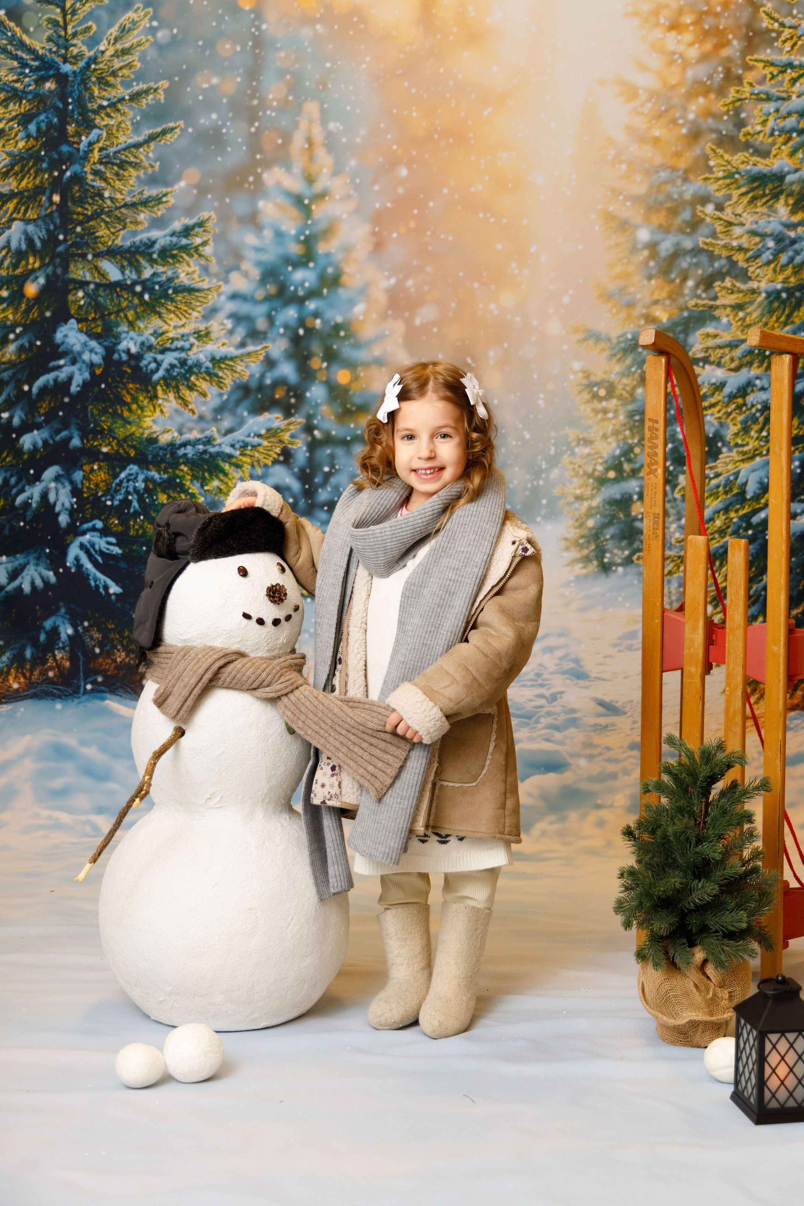 Зимний лес. Детская фотостудия Москва