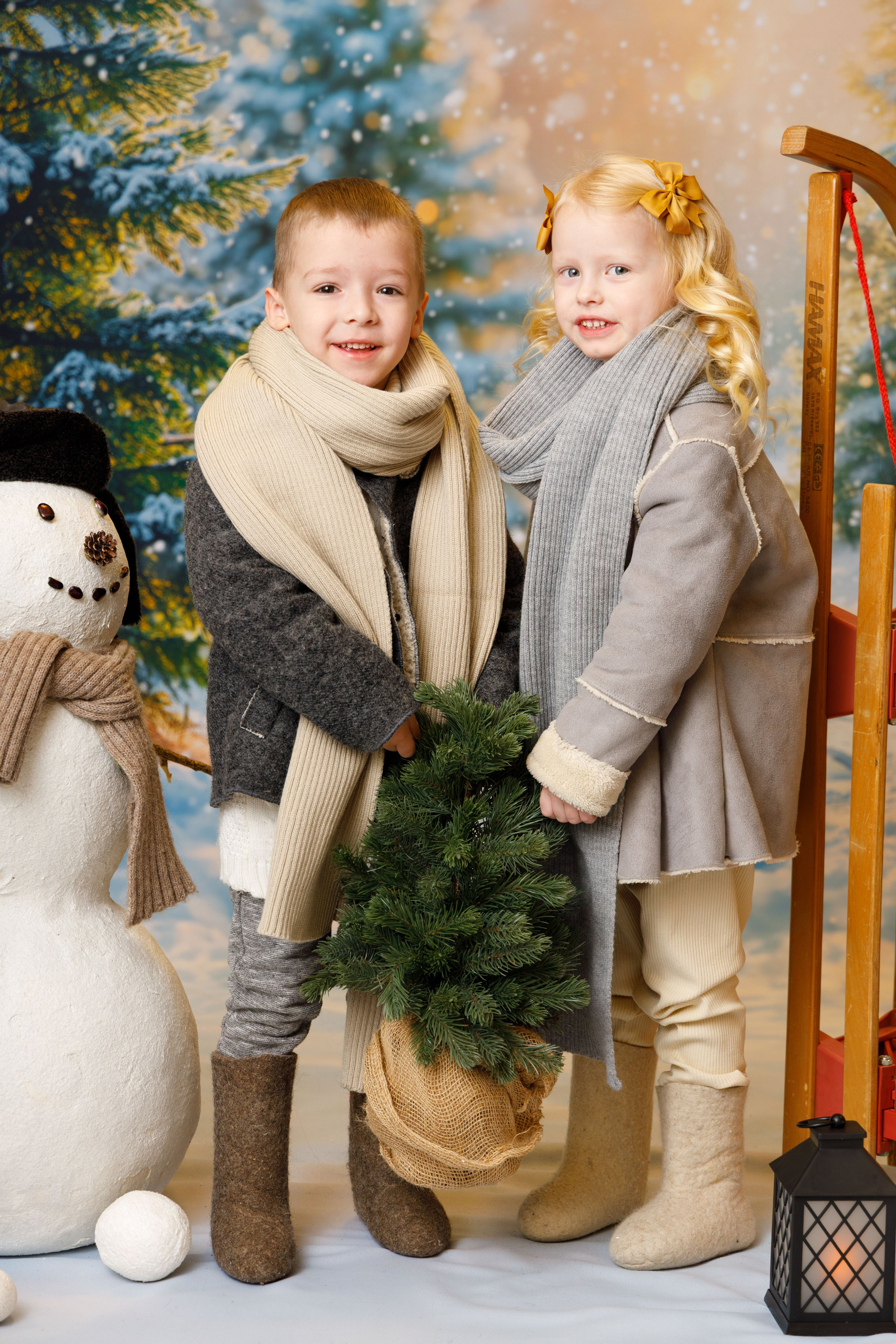 Зимний лес. Детская фотостудия Москва