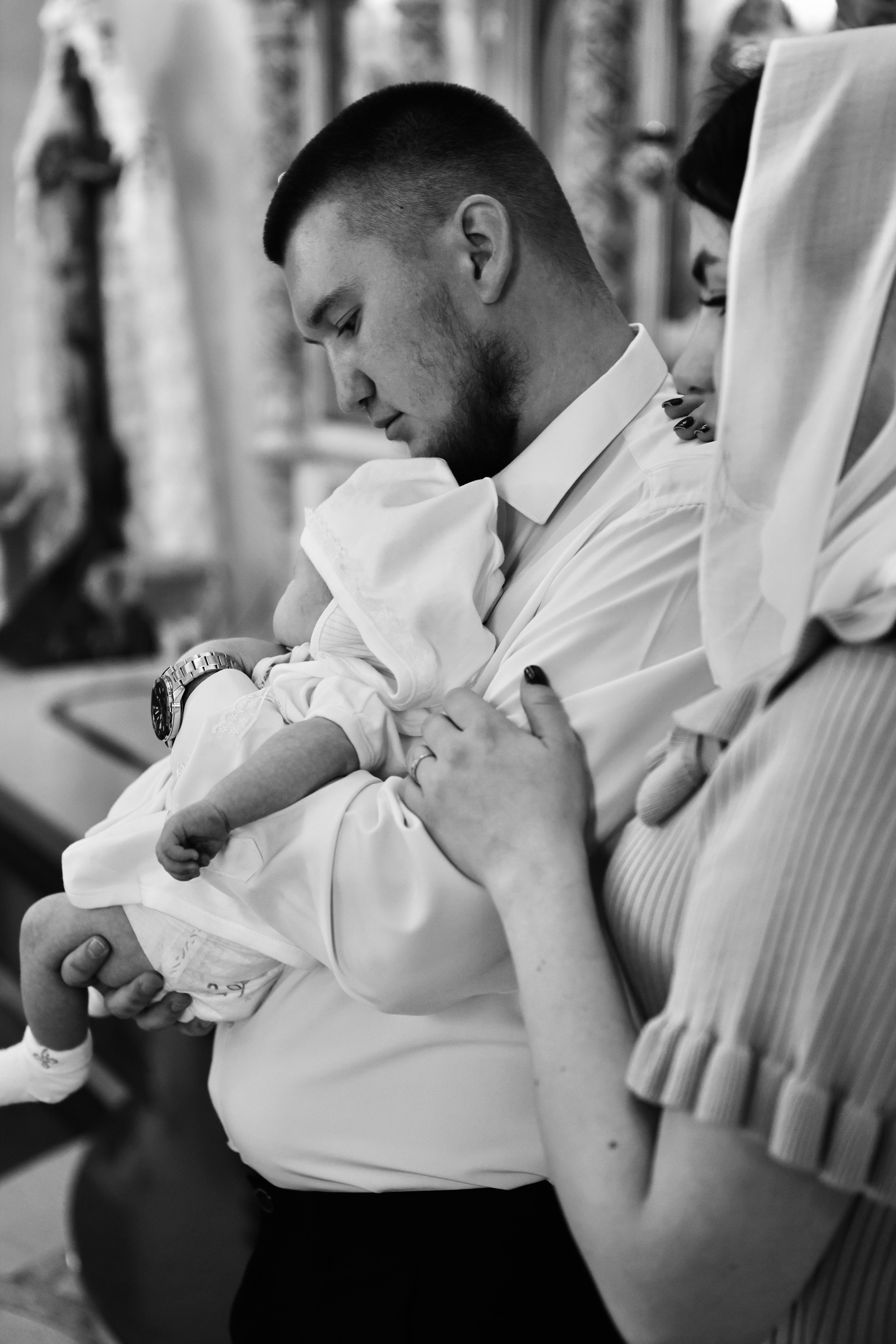 Яна и Максим —крещение Михаила. Фотограф в Курске Смирнов Евгений