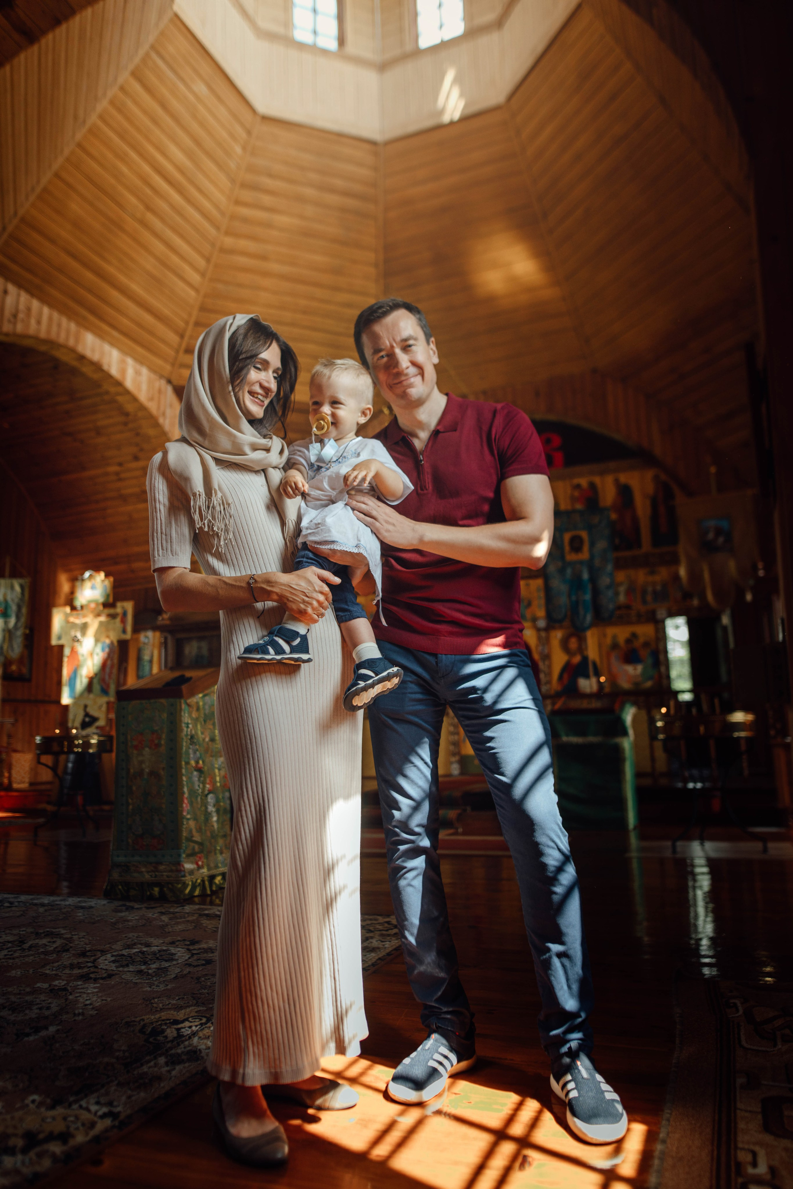 Крещение Тимофея, д. Киевец, храм Святой Троицы, август 2025