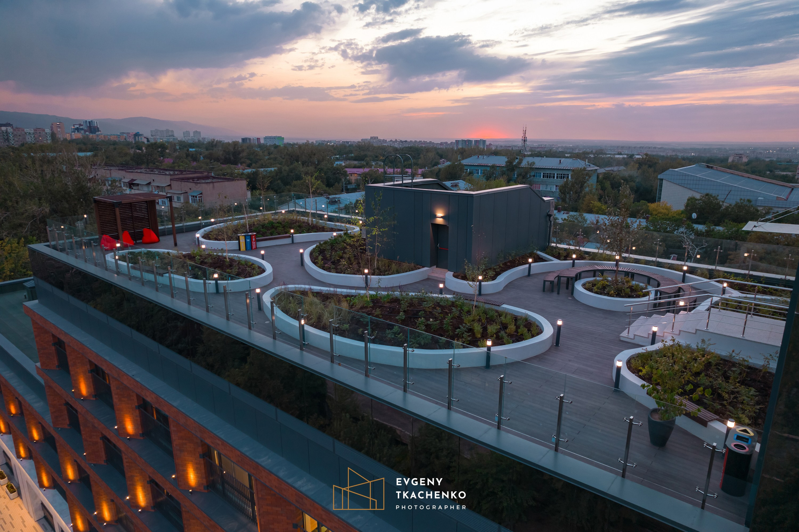 Общежитие университета NarXoz в Алматы. Архитектурный и интерьерный фотограф в Казахстане