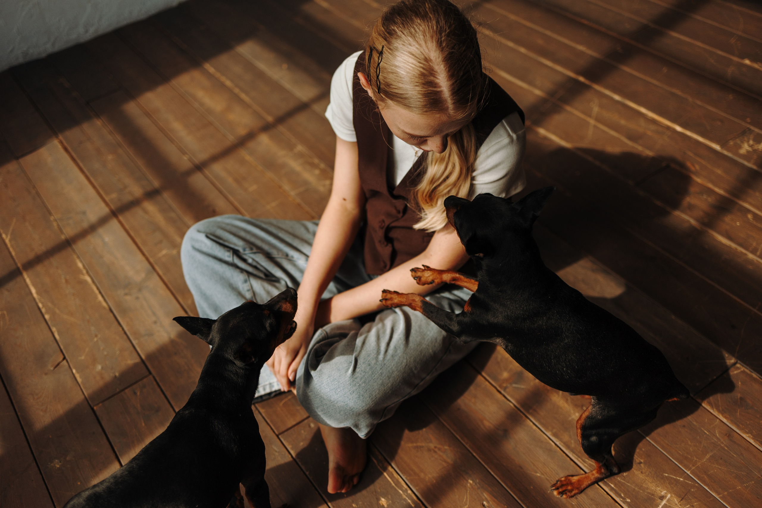 Катя и ее мальчики. Фотограф — Анималист | Санкт-Петербург