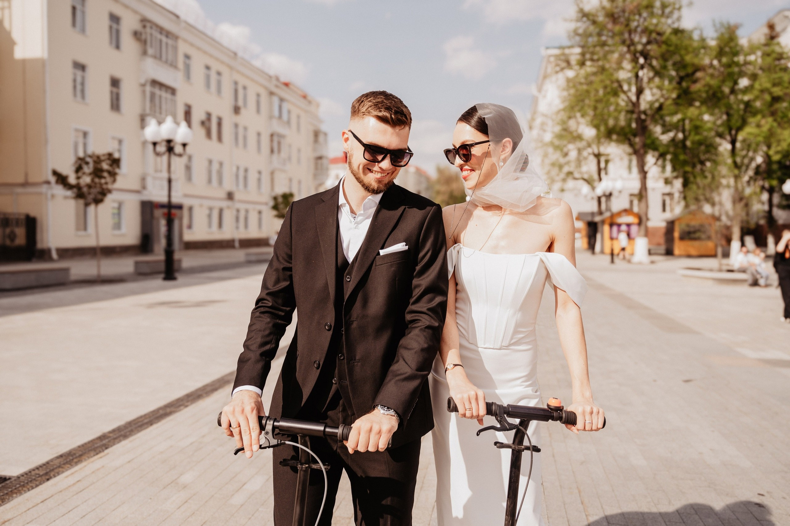 Любовь на самокате. Семейный и свадебный фотограф в г. Уфа Динара