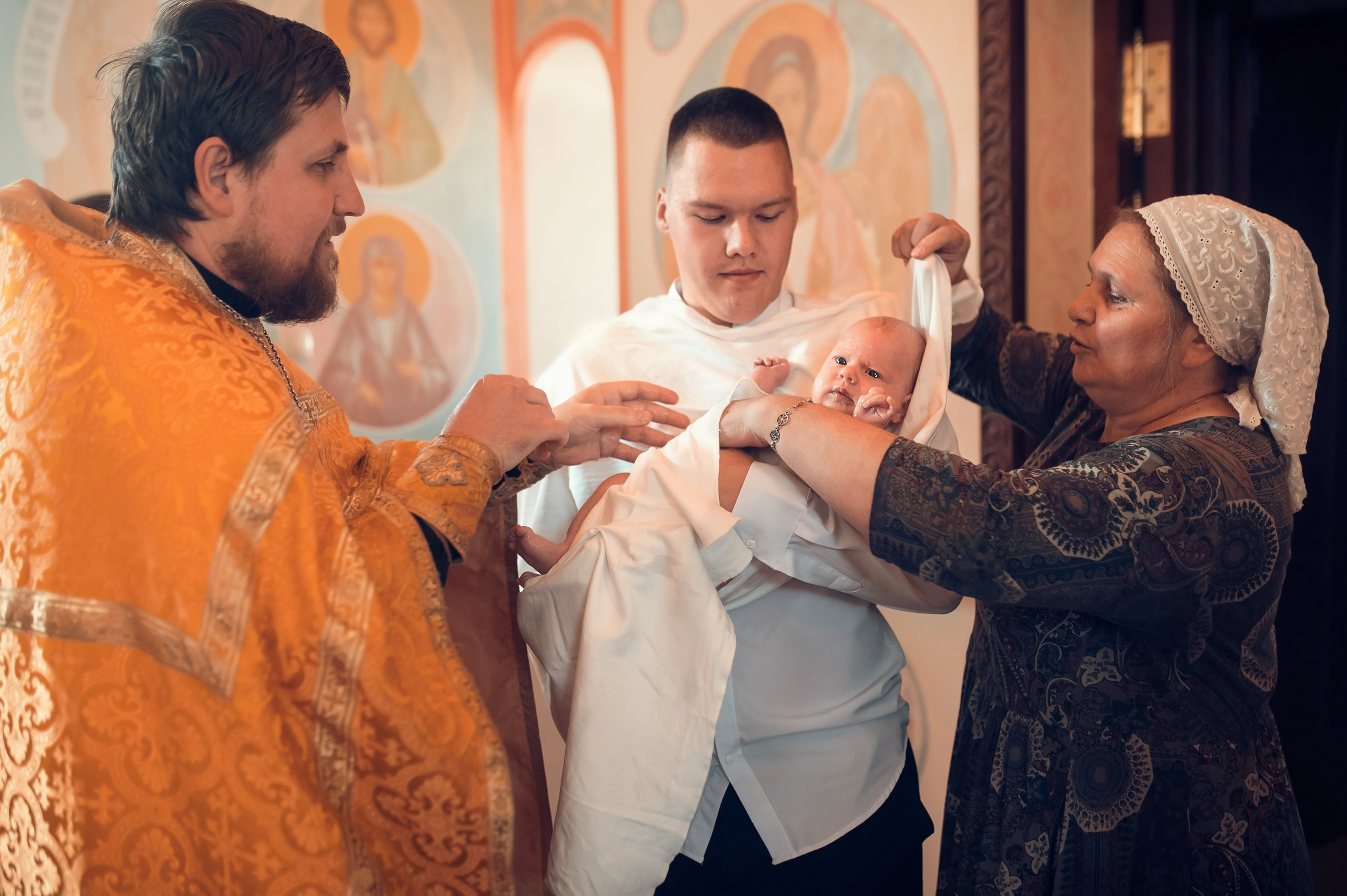 Таинство Крещения Крестовоздвиженский храм. Семейный фотограф Олеся Батурина Рязань