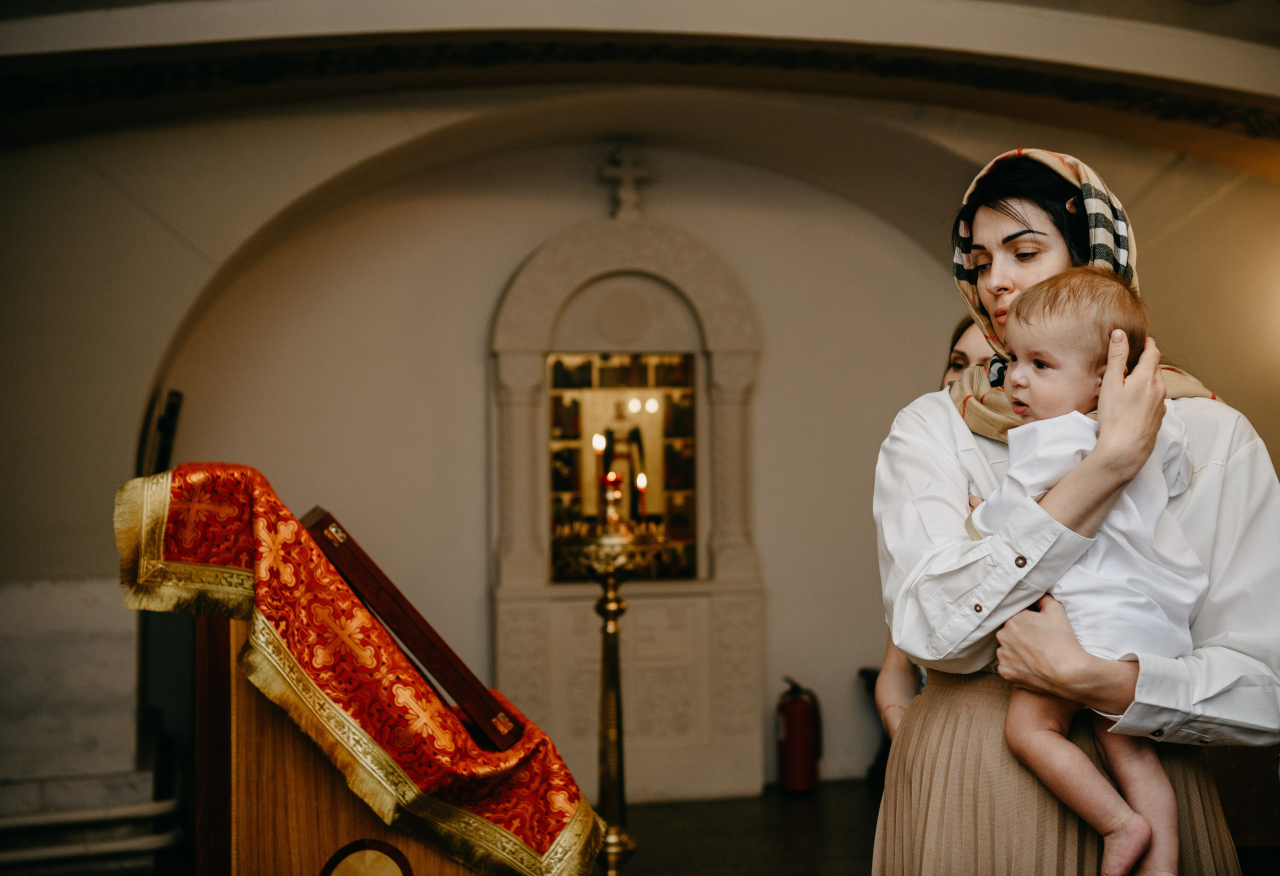 Крещение Александра. Фотограф на выписку из роддома в Москве и МО