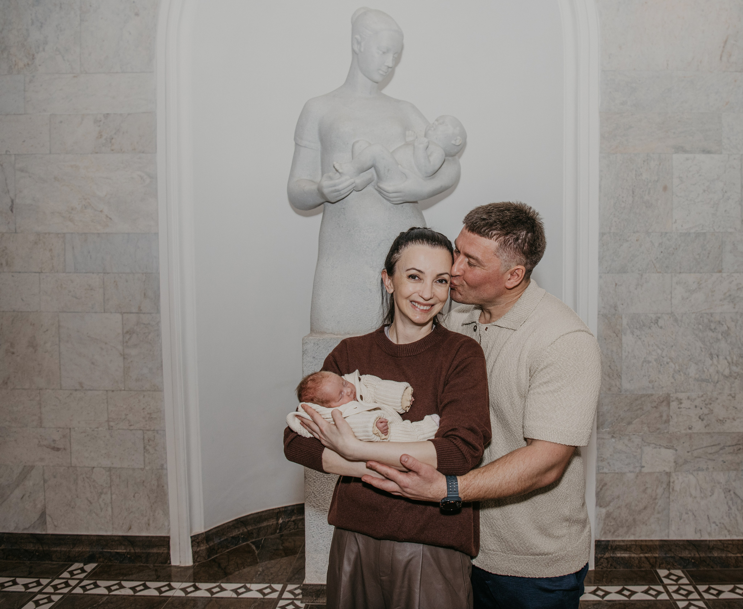 Выписка Екатерины. Снегиревка. Фотограф на выписку из роддома в Москве и МО