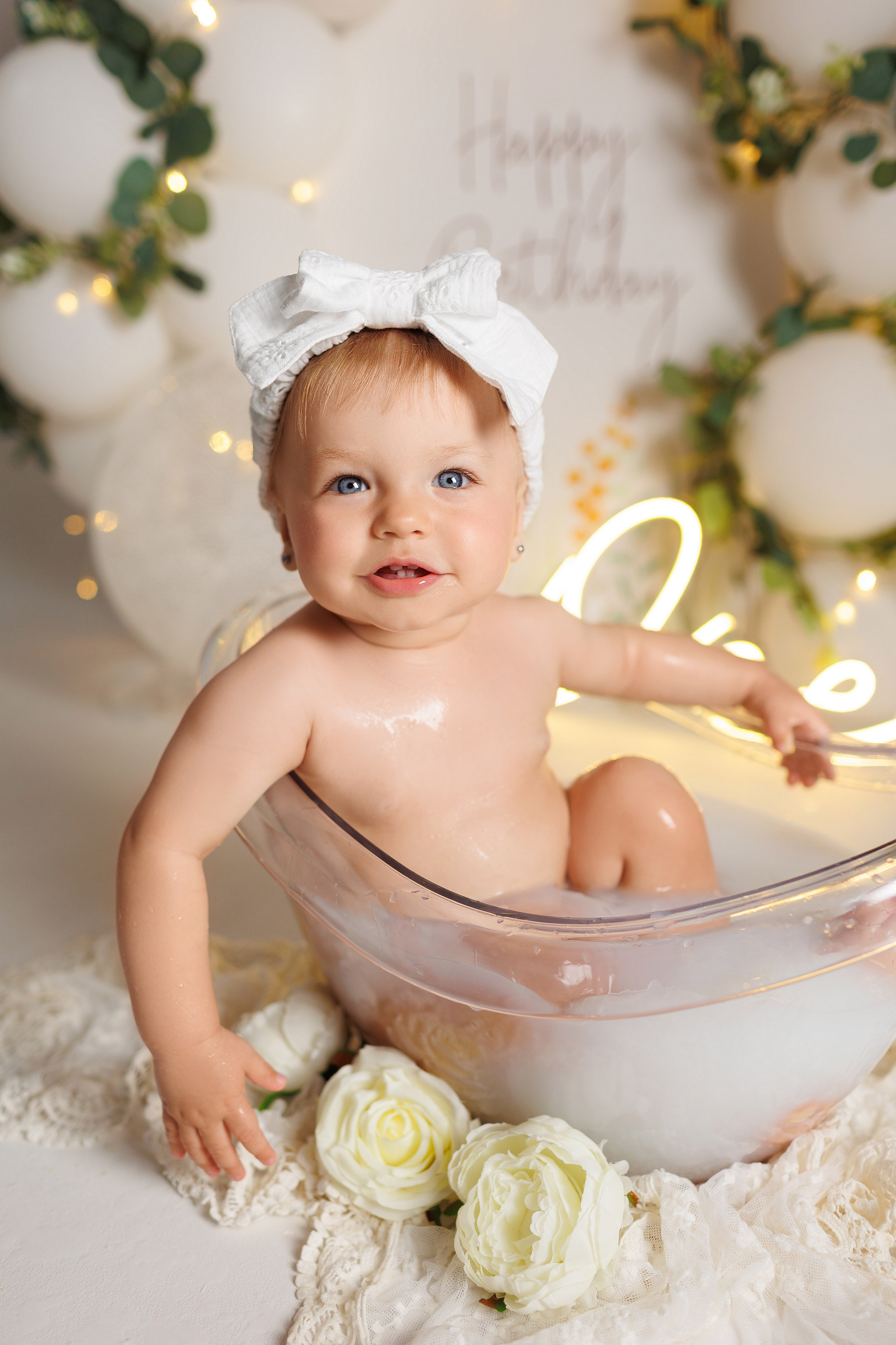 Фотосъёмка первого годика. Фотограф Беременности и Новорождённых в Кемерово