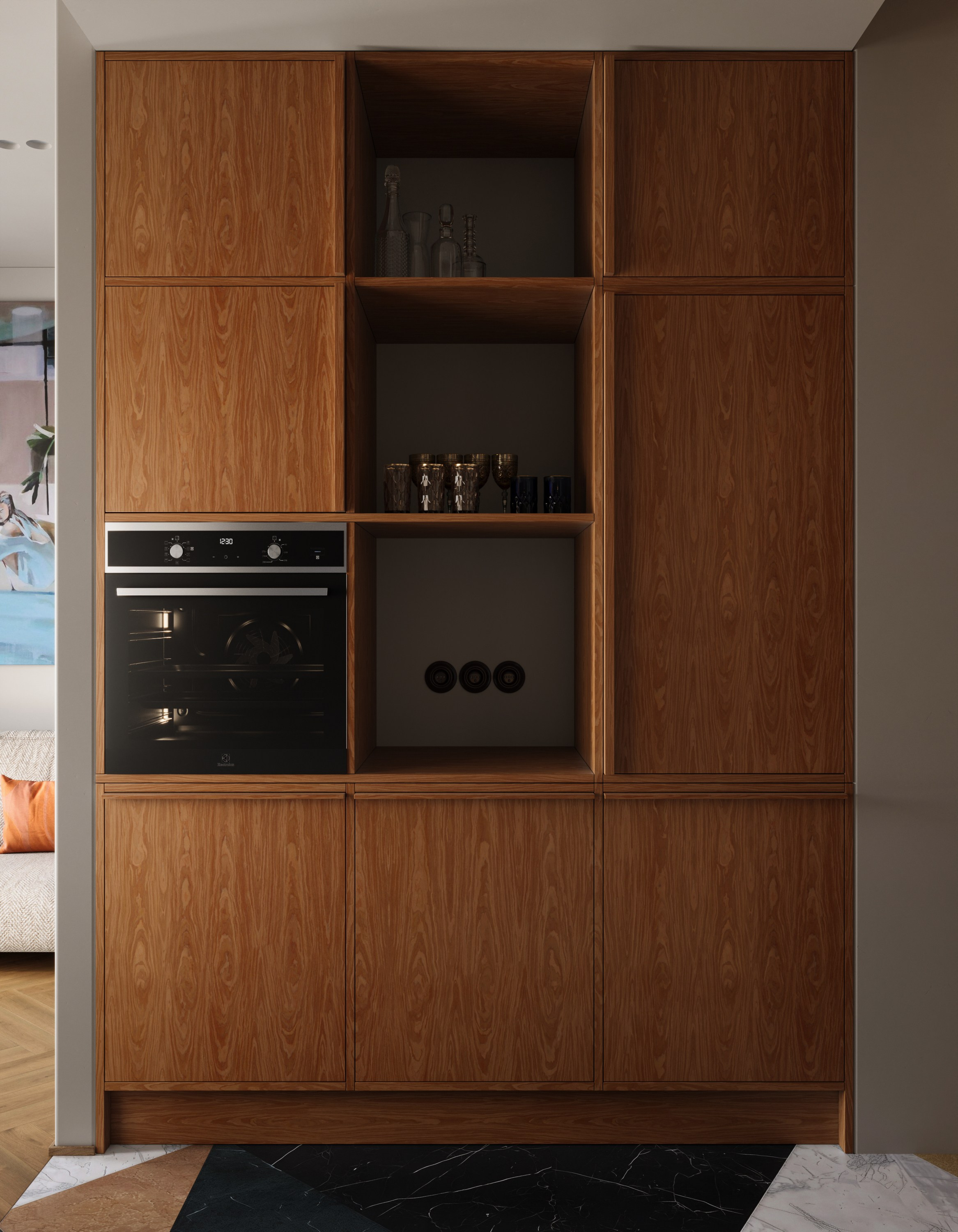 Дизайн-проект квартиры-студии (ЖК Среда на Лобачевского). KSYUSCHENKA — дизайн интерьеров в Москве, Петербурге и по всему миру