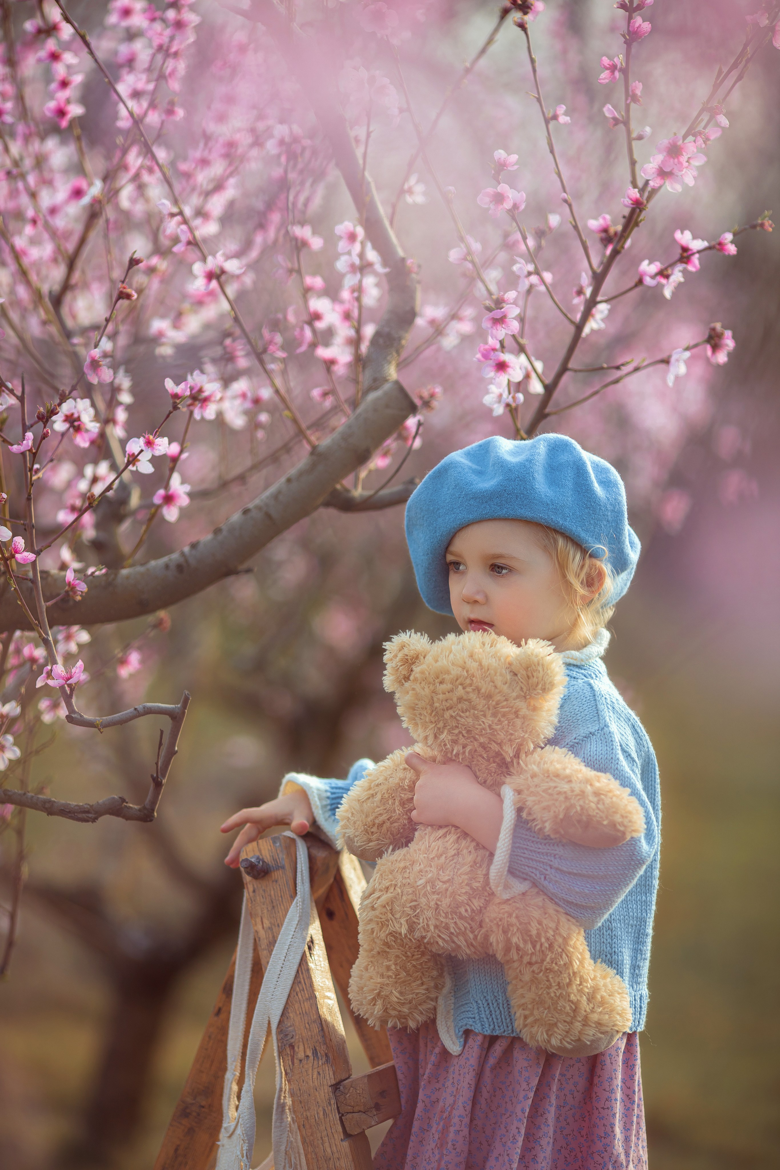 Цветущие персики 2025 г. Семейный и детский фотограф в Крыму Екатерина Швец