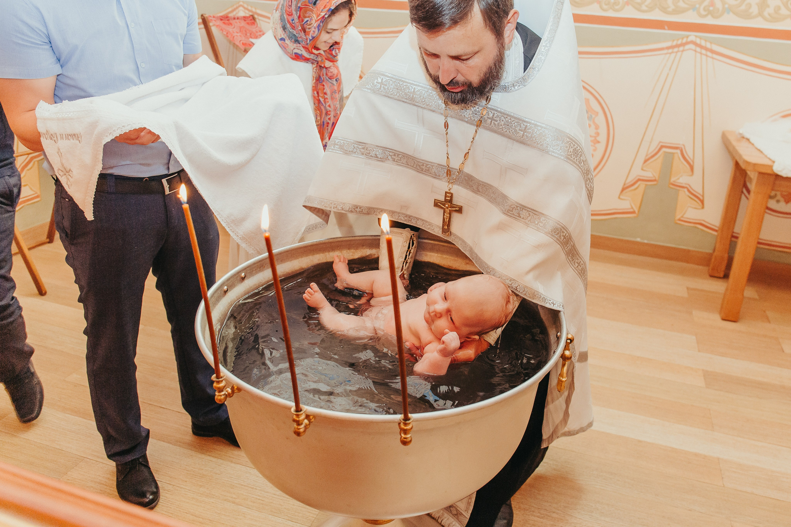 Крещение Маши в Черниговском Скиту. Фотограф новорожденных и детский в Сергиевом Посаде Кругликова Юлия