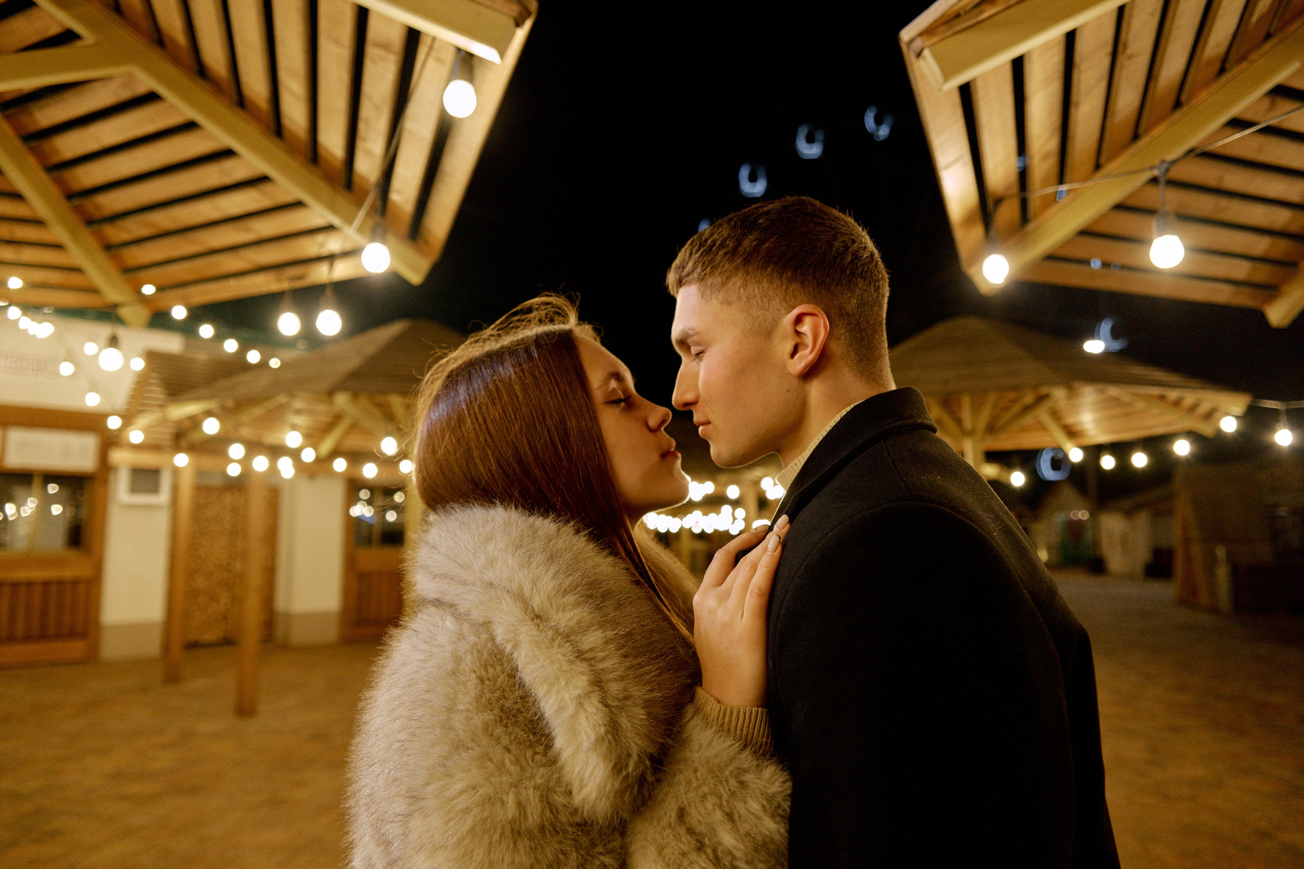 Зимняя фотосессия love story