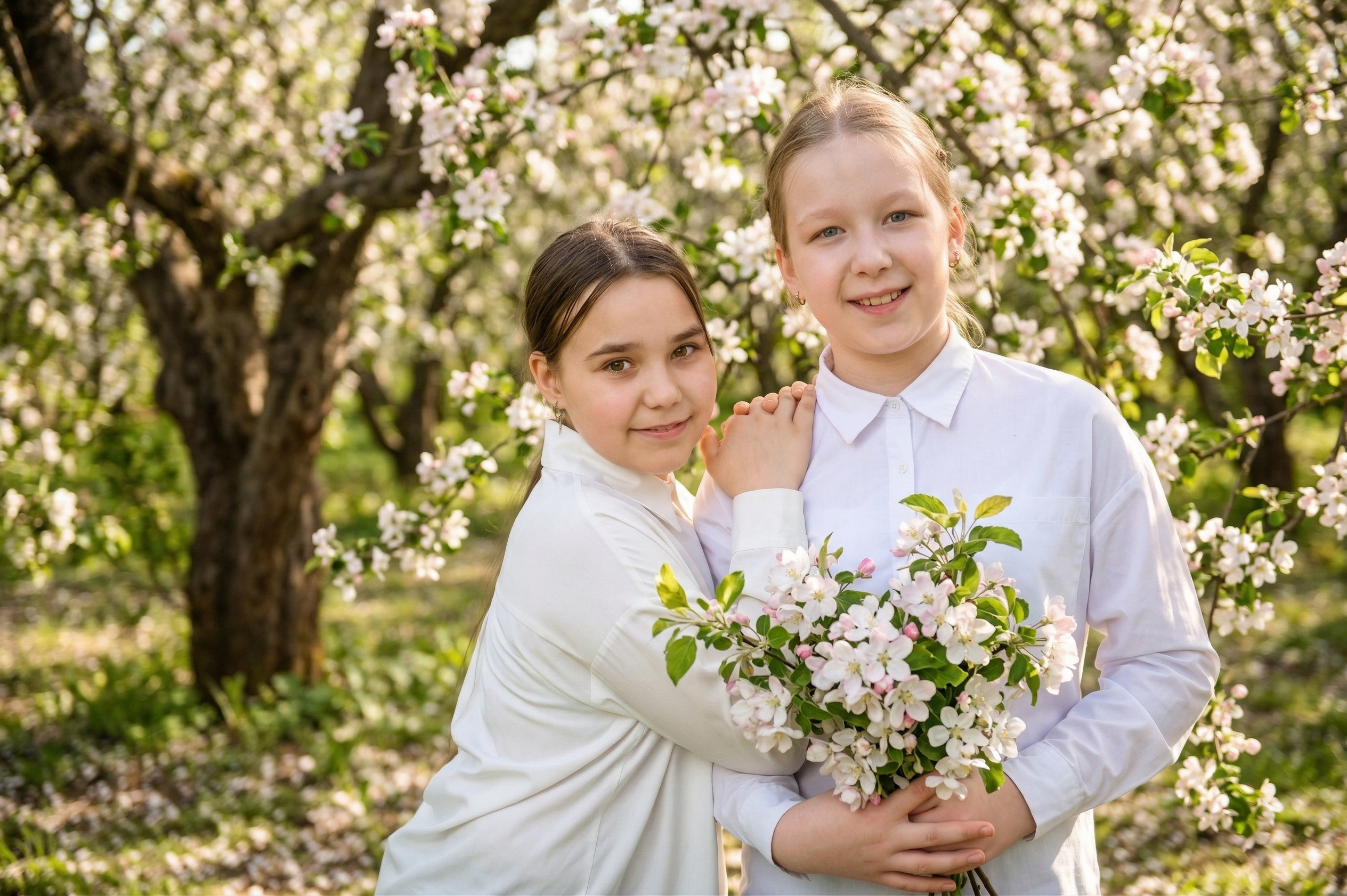 Фотосъемка в яблонях. Фотограф. Выпускные альбомы в Барнауле