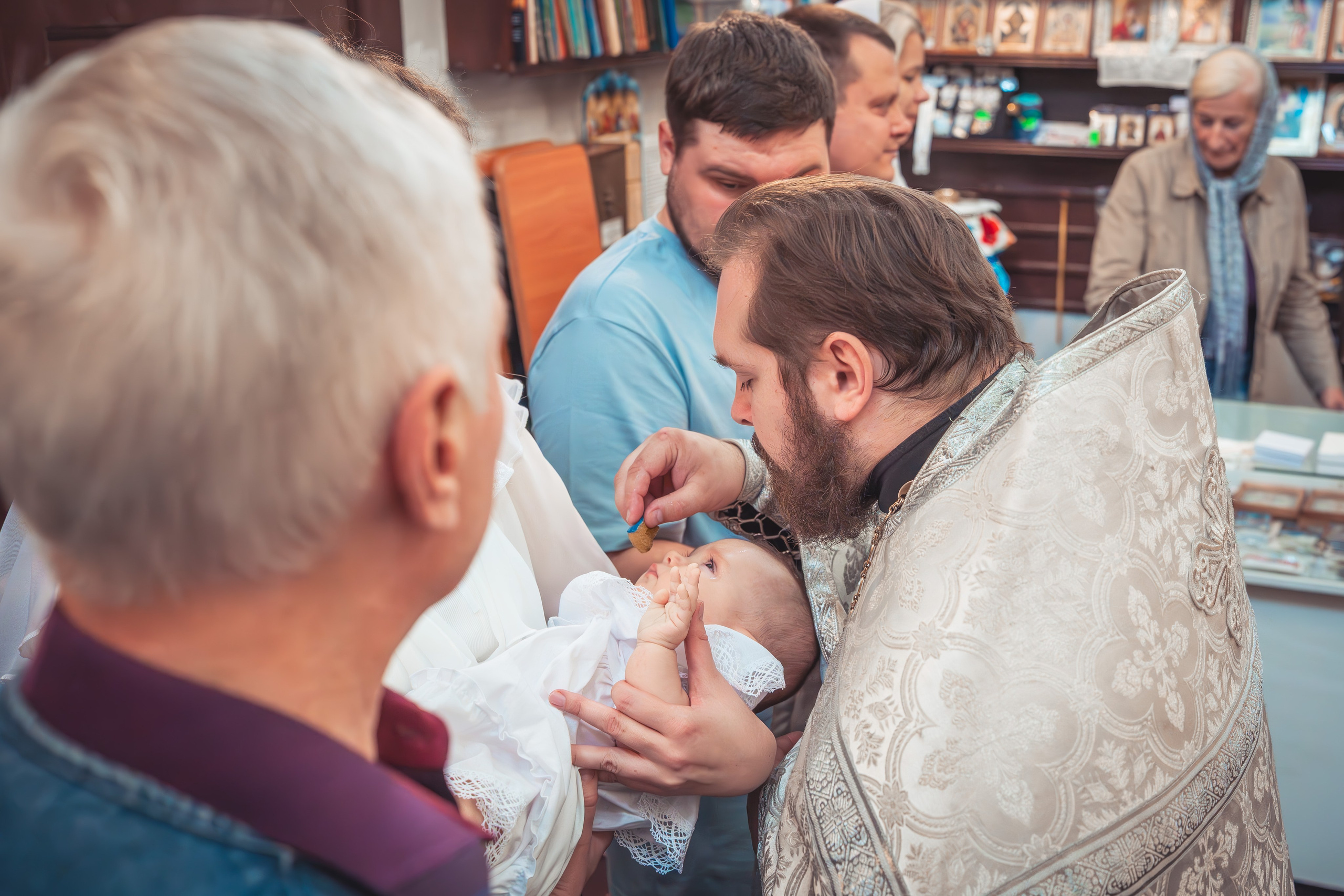 Крещение Анастасии в храме Михаила Тверского. Фотограф Евгений Егоров