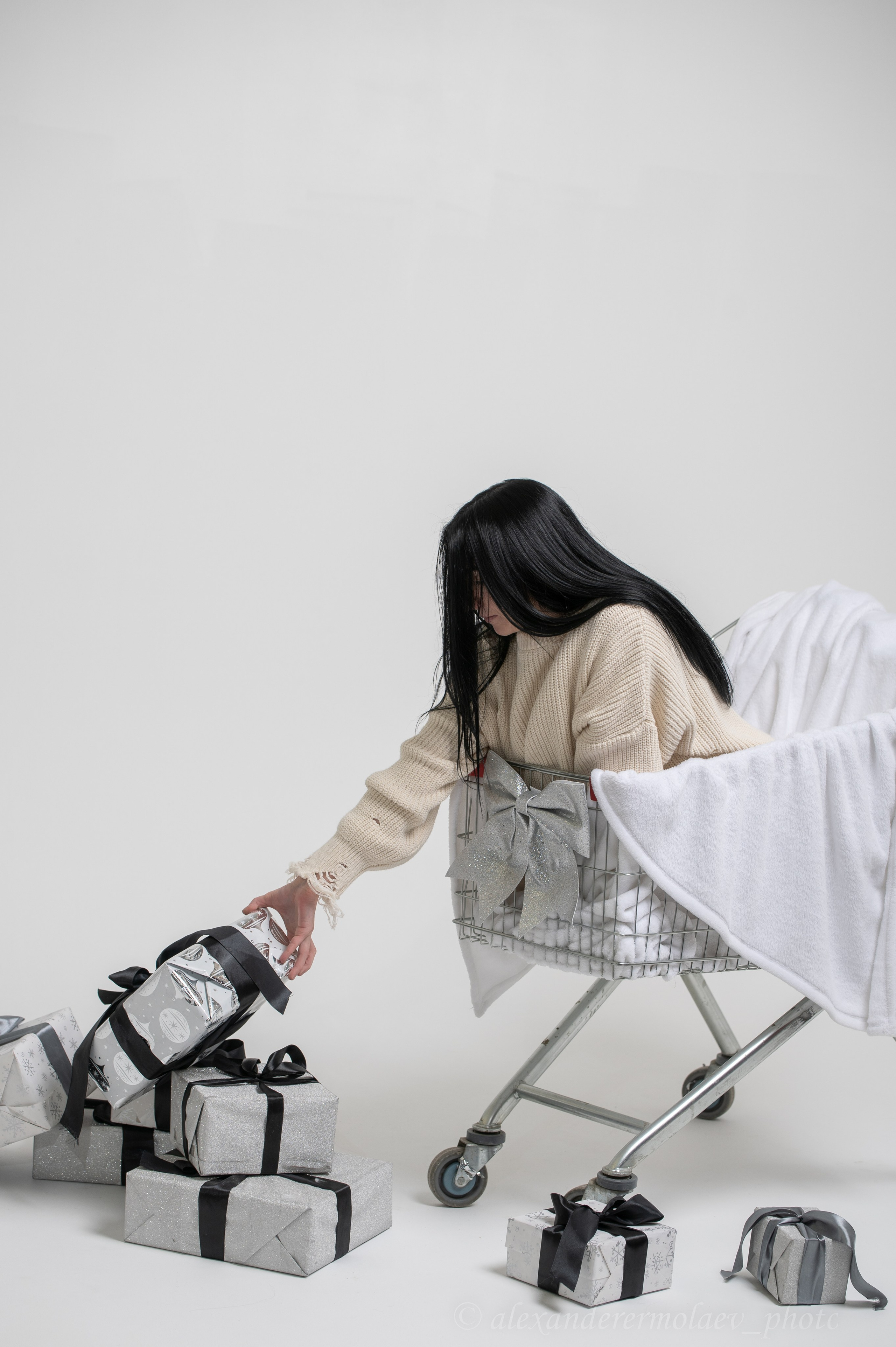 Новогодняя съемка Светы. Фотограф Александр Ермолаев семейный и женский фотограф в Магадане