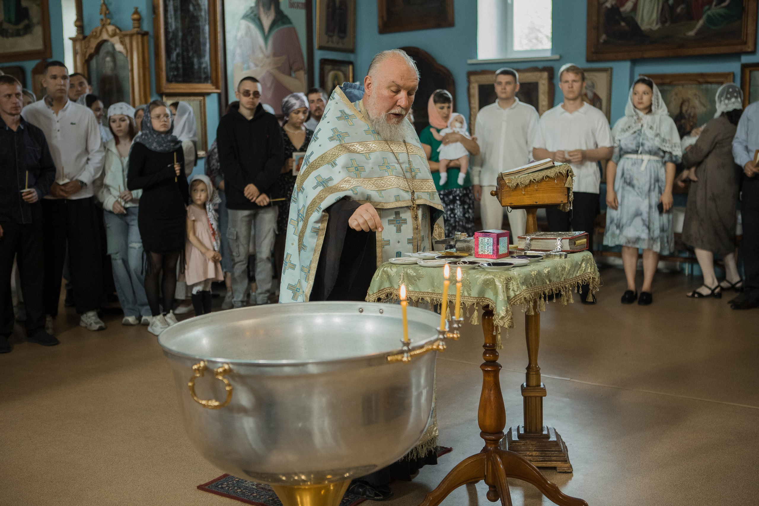 Таинство крещения Тимофея. Фотограф Марина Александрова