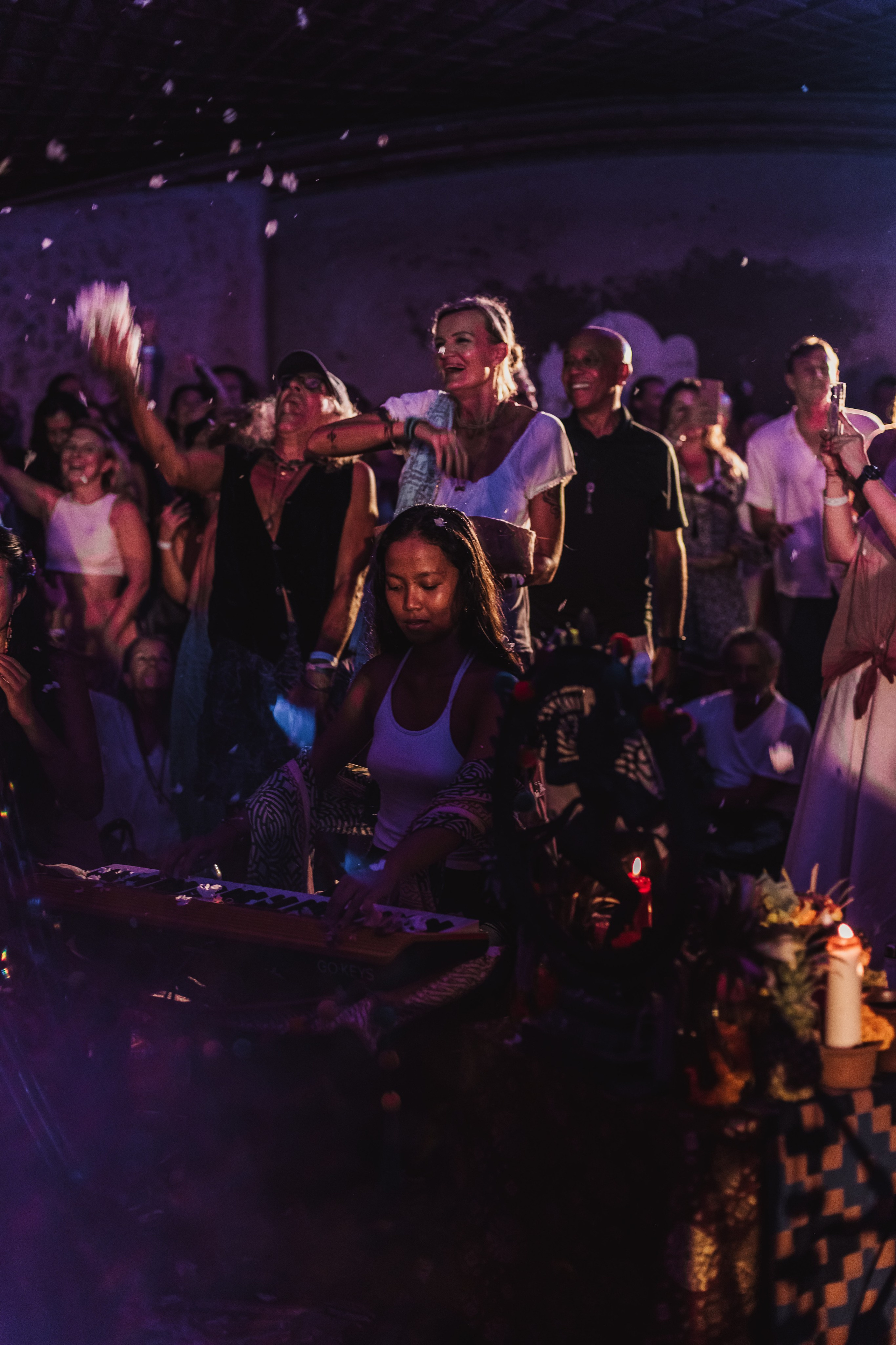 Hanuman Project kirtan at Alchemy april. Mariam Bagdasaryan